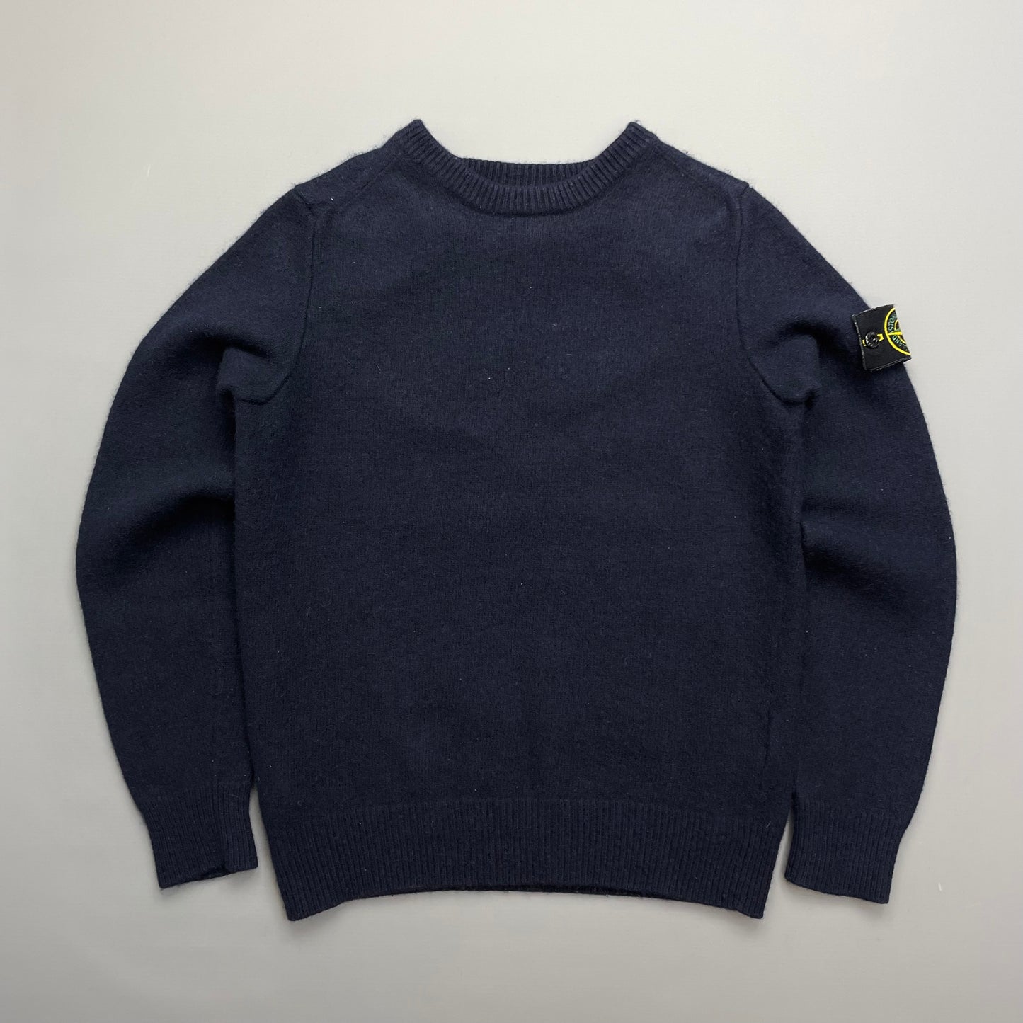 Stone Island Navy AW21 Wool Knit Crewneck Jumper