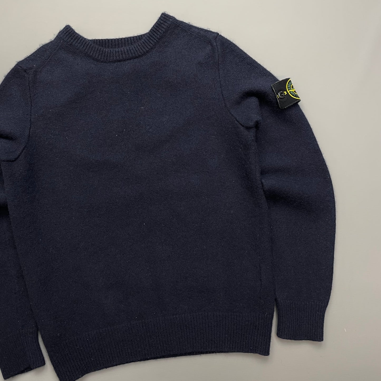 Stone Island Navy AW21 Wool Knit Crewneck Jumper