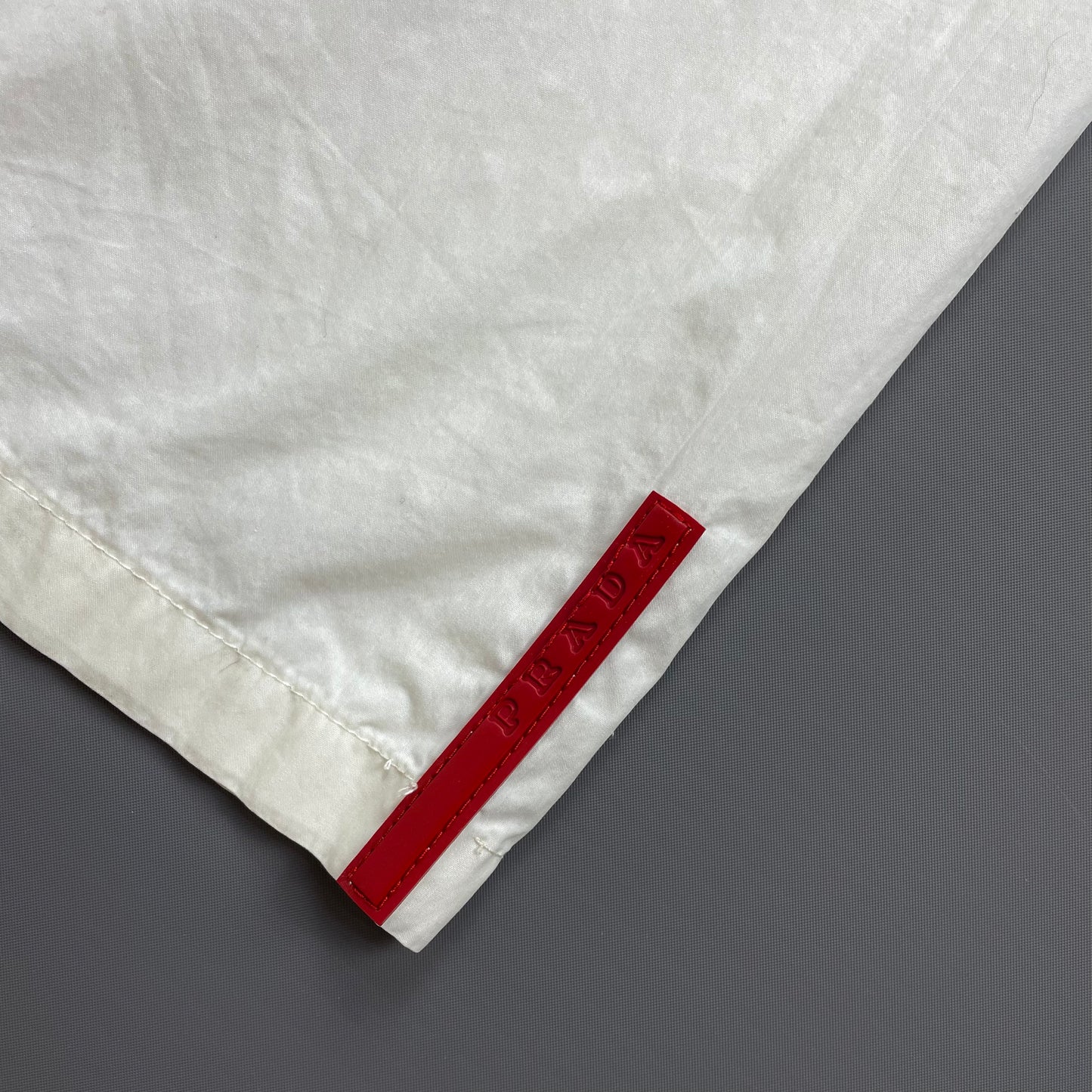 Prada Sport White SS99 Wide Leg Cotton Trousers