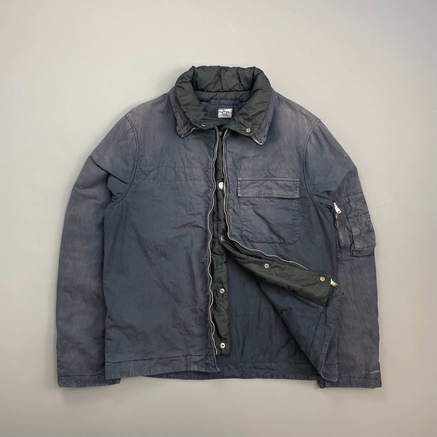 C.P. Company Navy AW05 Sun-Faded Lined Harrington Jacket