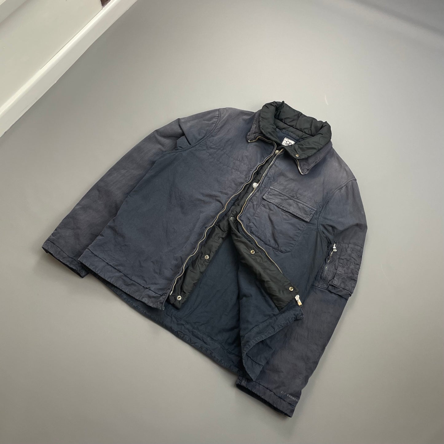 C.P. Company Navy AW05 Sun-Faded Lined Harrington Jacket