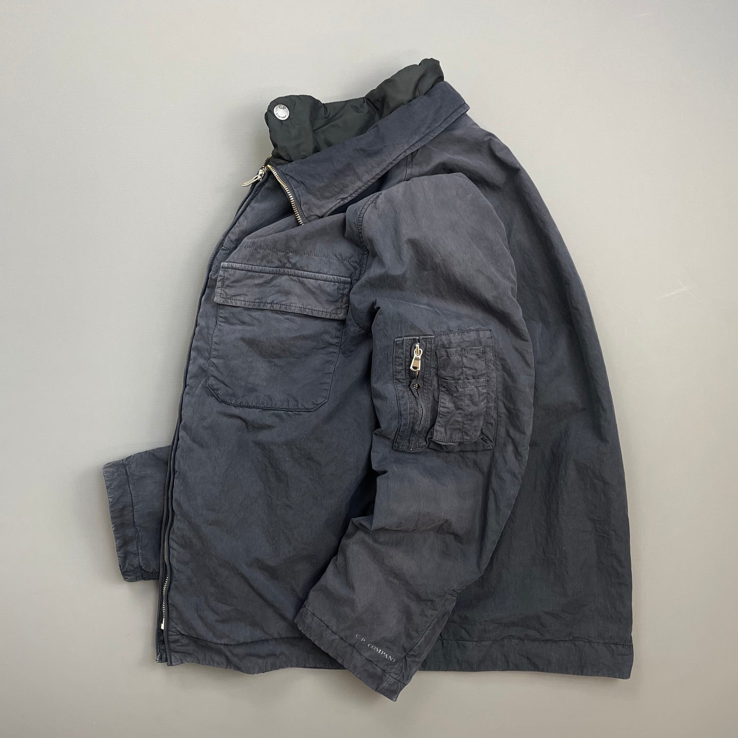 C.P. Company Navy AW05 Sun-Faded Lined Harrington Jacket