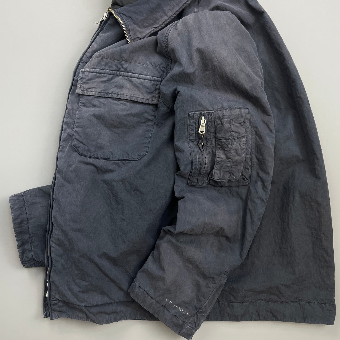 C.P. Company Navy AW05 Sun-Faded Lined Harrington Jacket