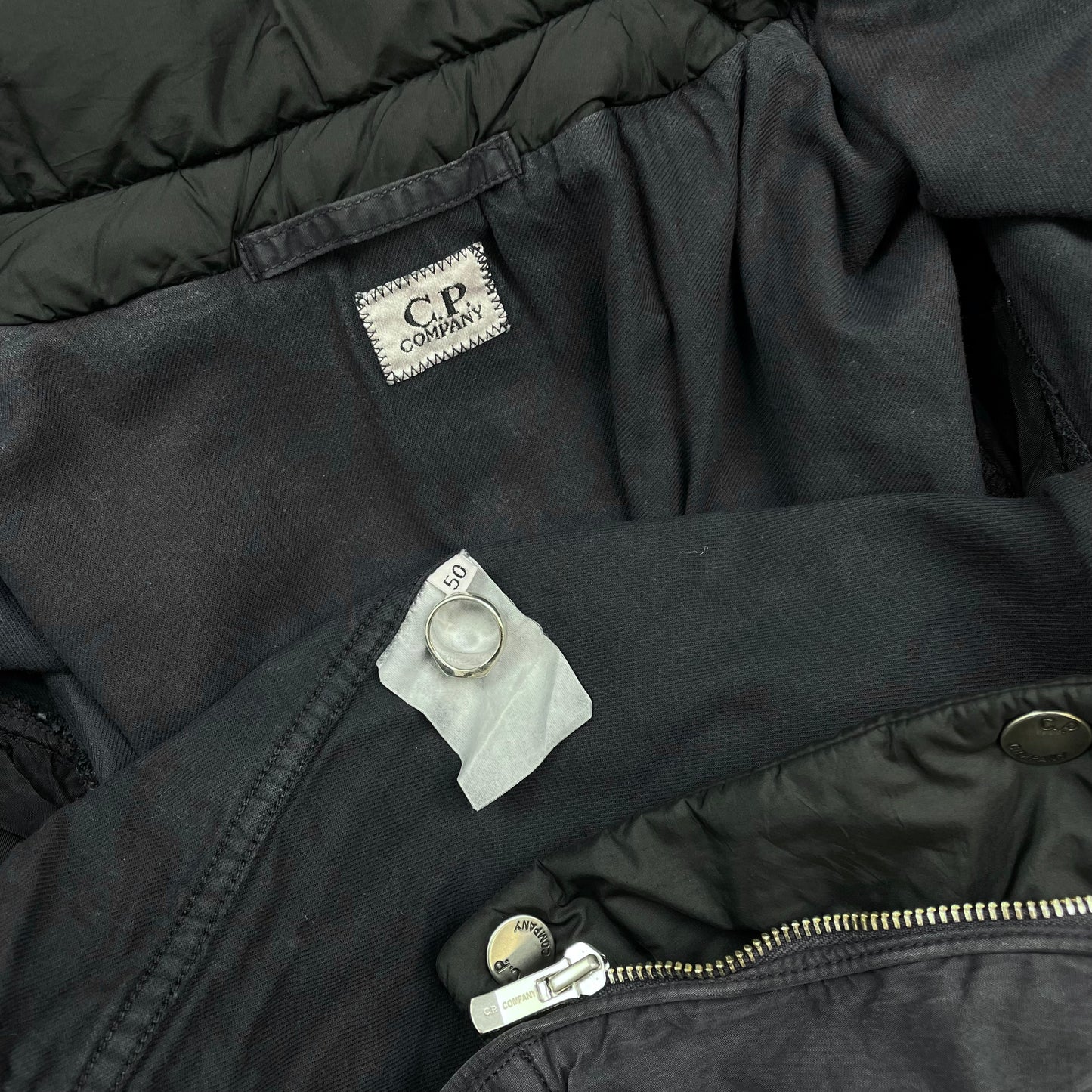 C.P. Company Navy AW05 Sun-Faded Lined Harrington Jacket