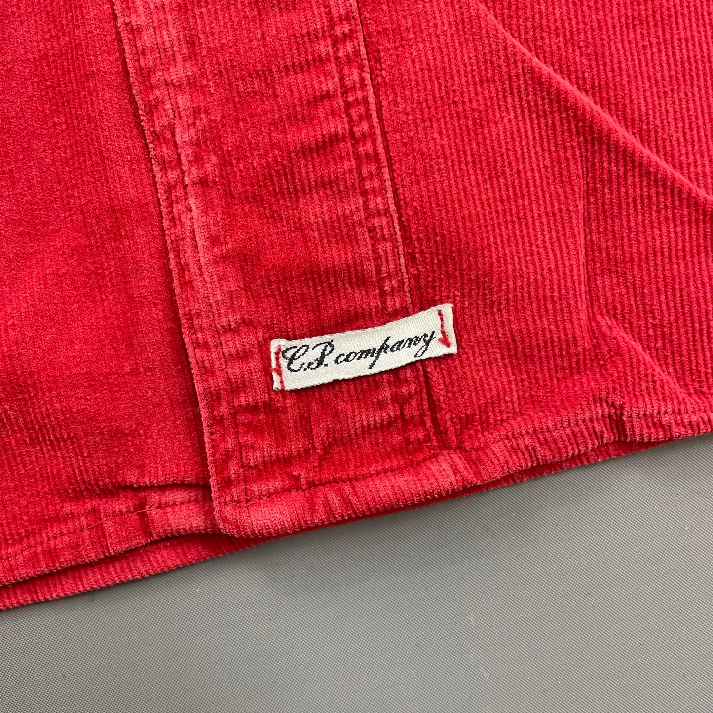 C.P. Company Red 1980s Fine Cord Shirt