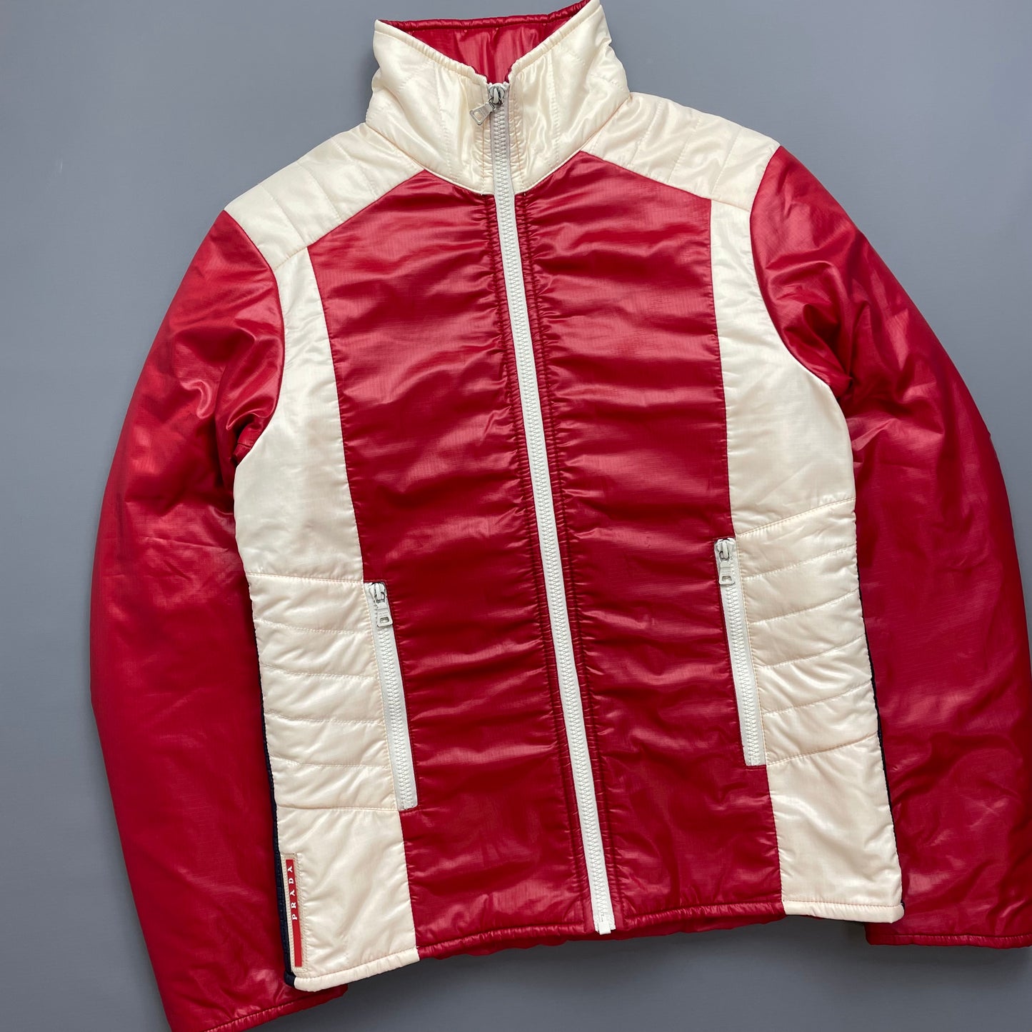 Prada Sport Red Nylon Astro Padded 2008 Jacket