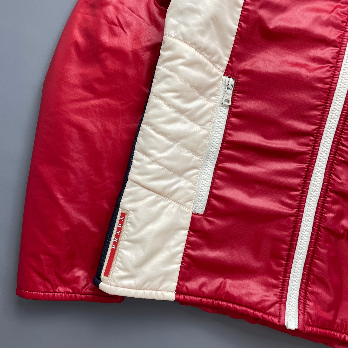 Prada Sport Red Nylon Astro Padded 2008 Jacket