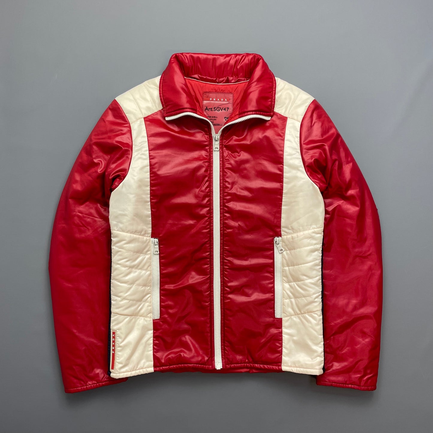 Prada Sport Red Nylon Astro Padded 2008 Jacket