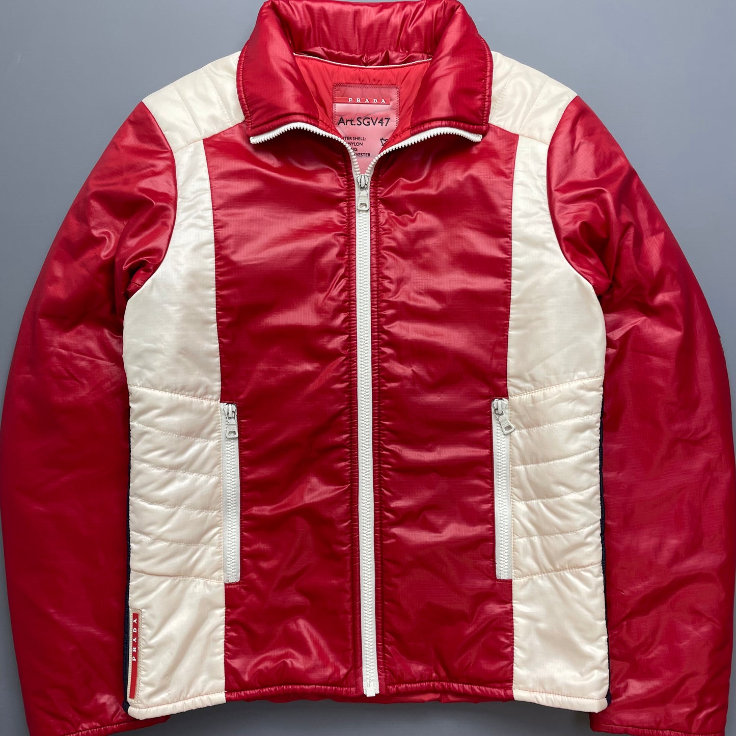 Prada Sport Red Nylon Astro Padded 2008 Jacket