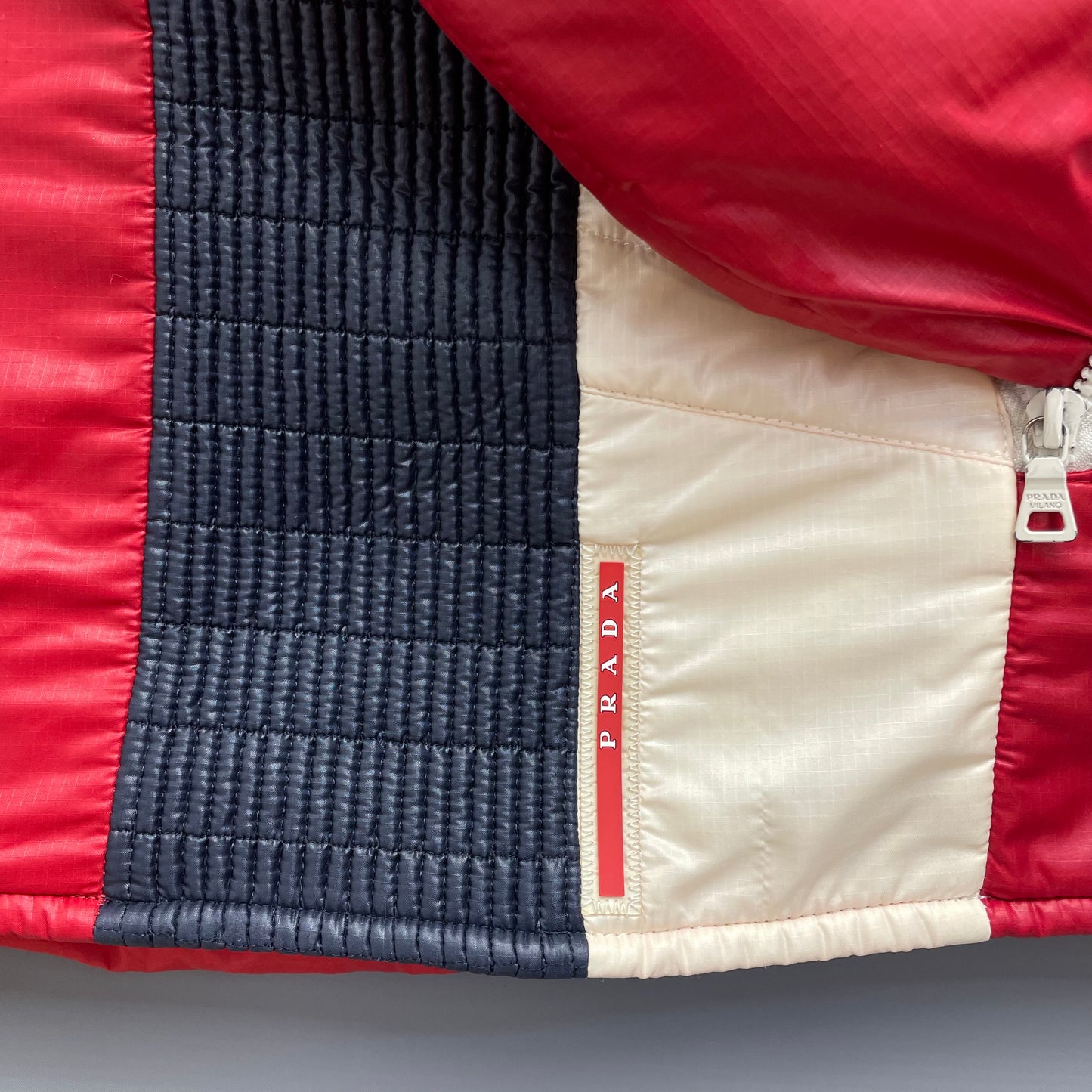 Prada Sport Red Nylon Astro Padded 2008 Jacket