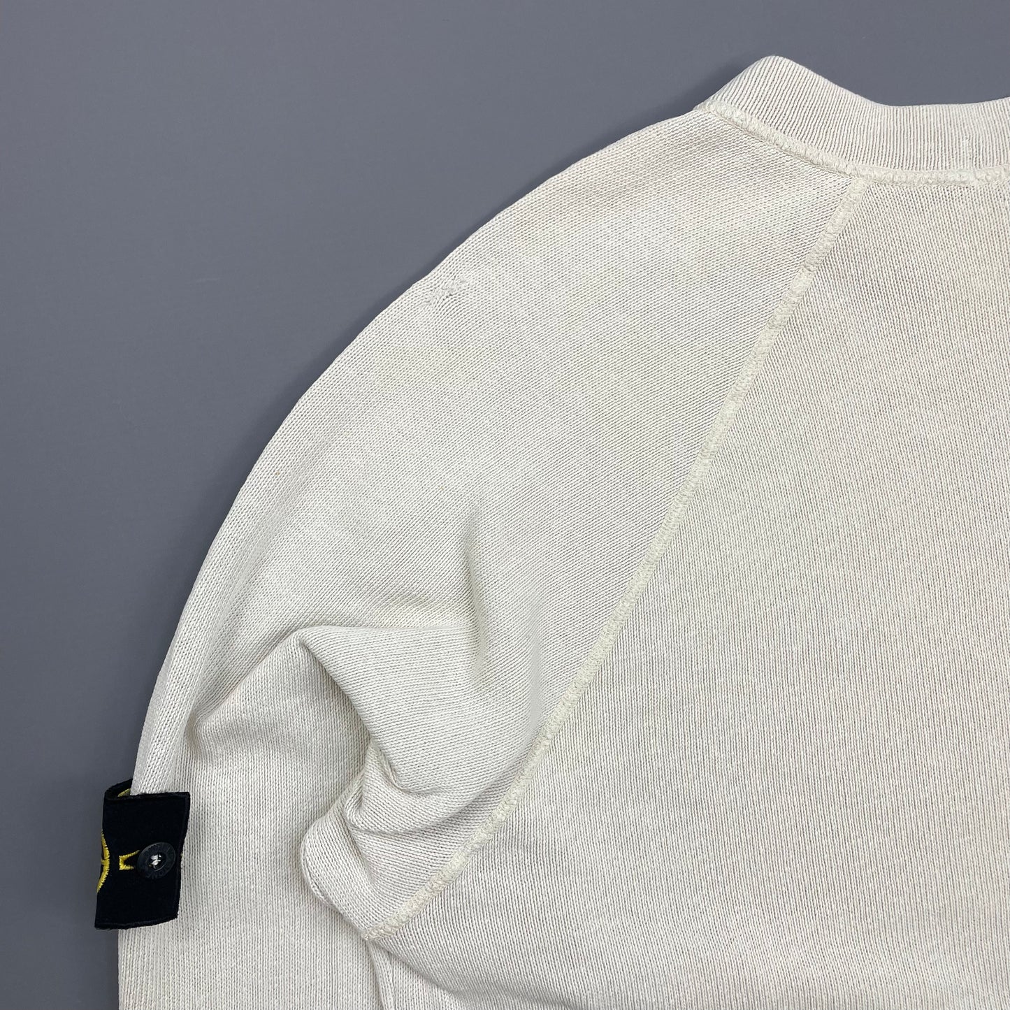 Stone Island Cream SS02 Lightweight Knit Crewneck Jumper
