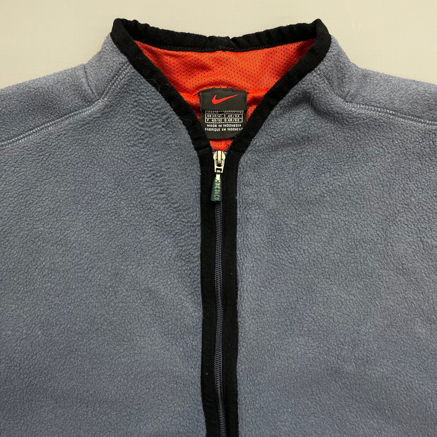 Nike Blue 1999 Winter Release Half-Zip Nylon Panelled Fleece