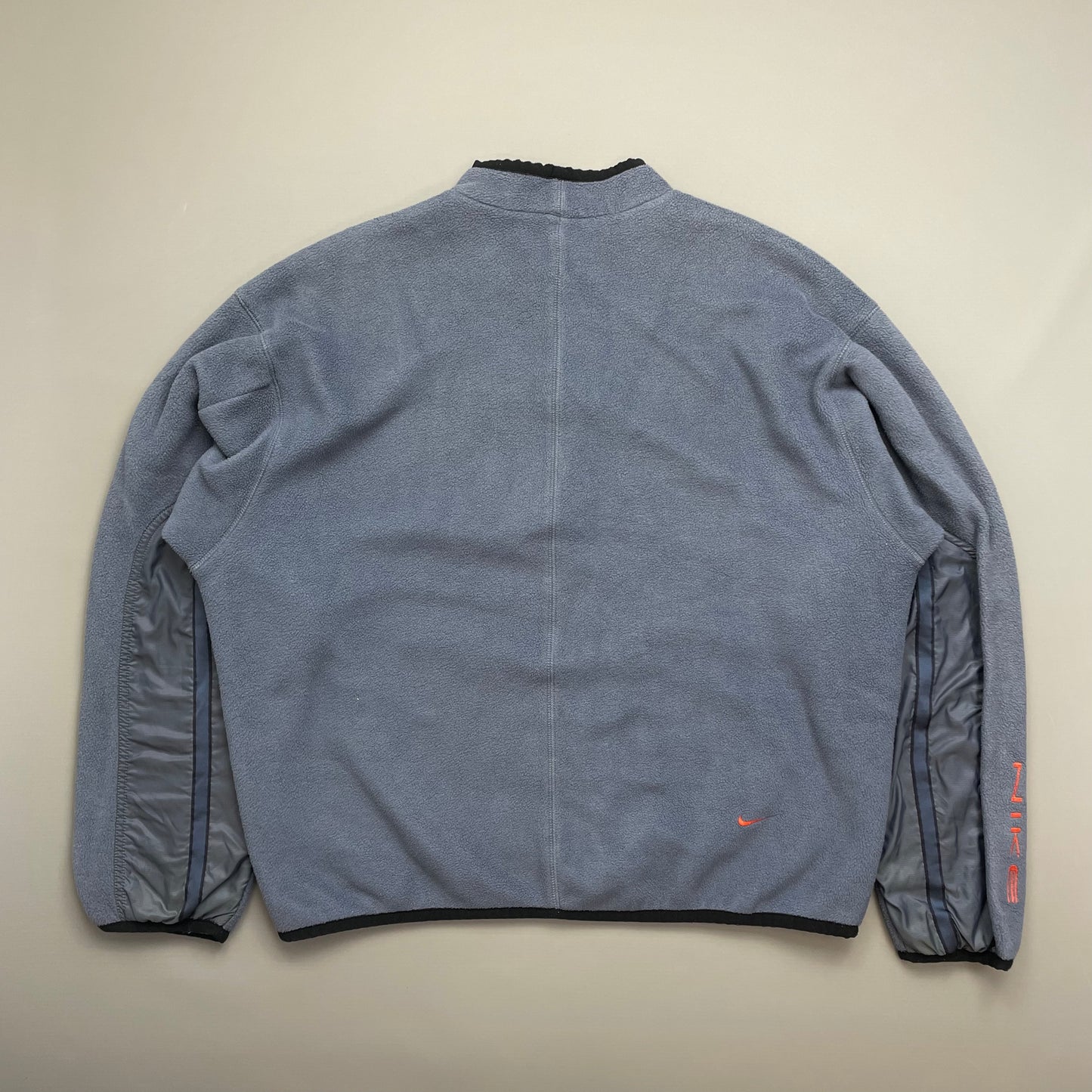 Nike Blue 1999 Winter Release Half-Zip Nylon Panelled Fleece