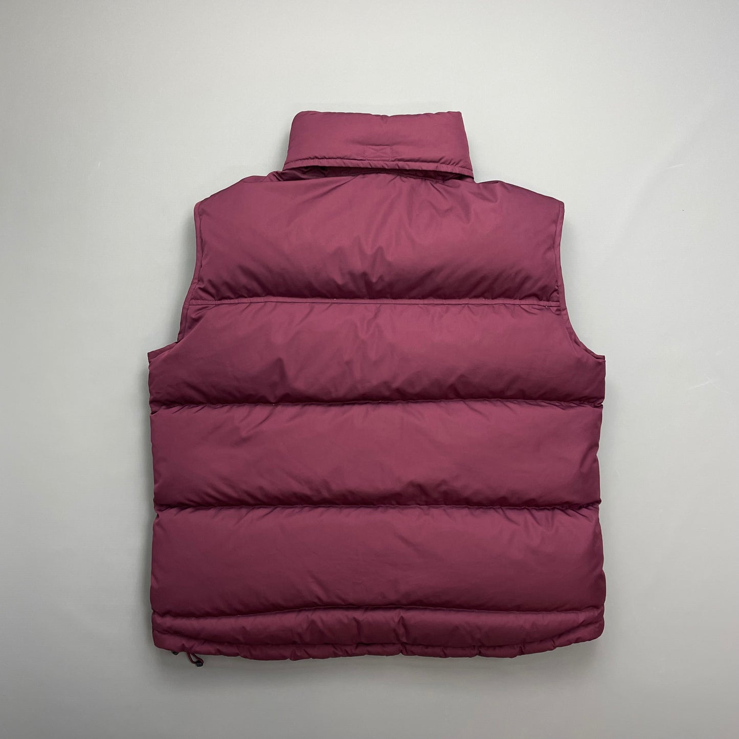 Nike Maroon 2002 Fall Release Down Puffer Gilet Vest w/ Concealed Hood