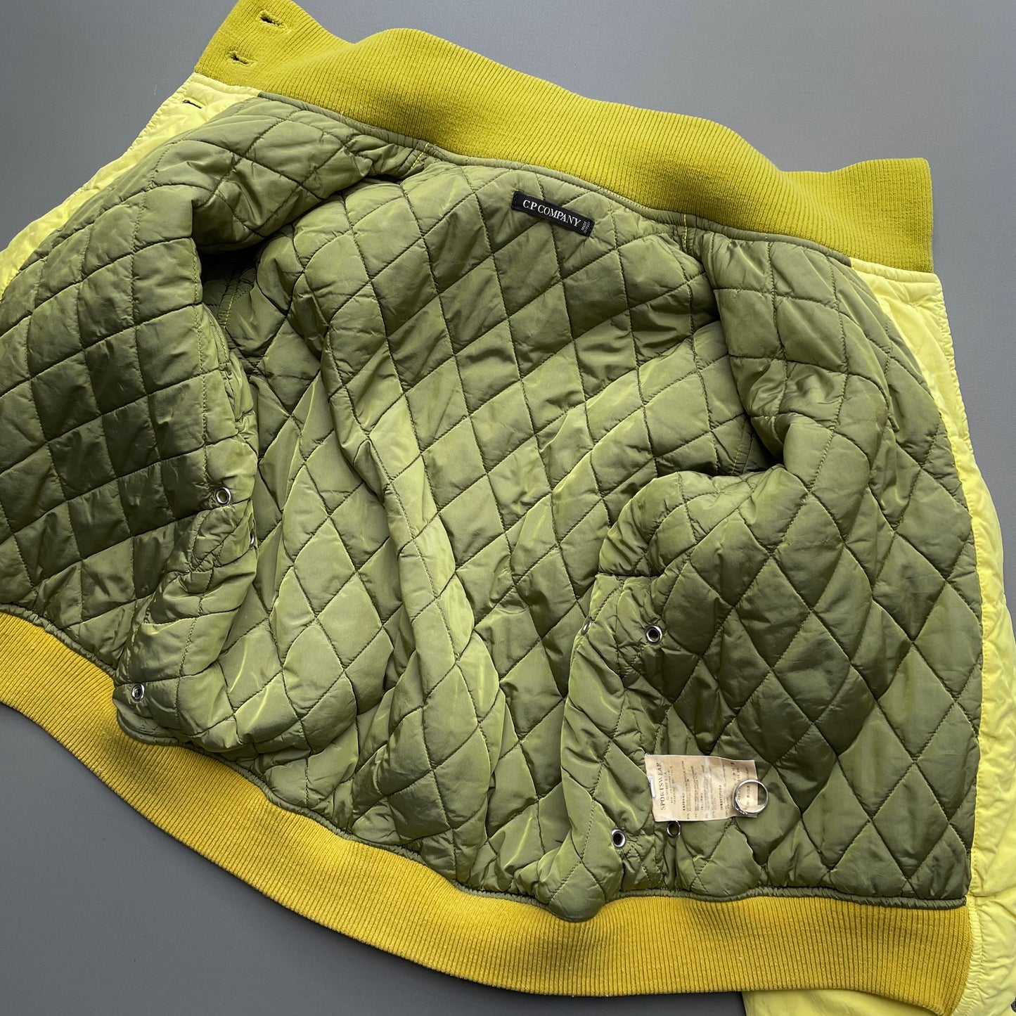 C.P. Company Yellow AW04 Women's Donna Padded Bomber Jacket