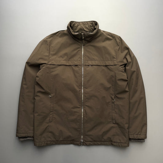 Prada Sport Brown 2006 Padded Stash Hood Jacket