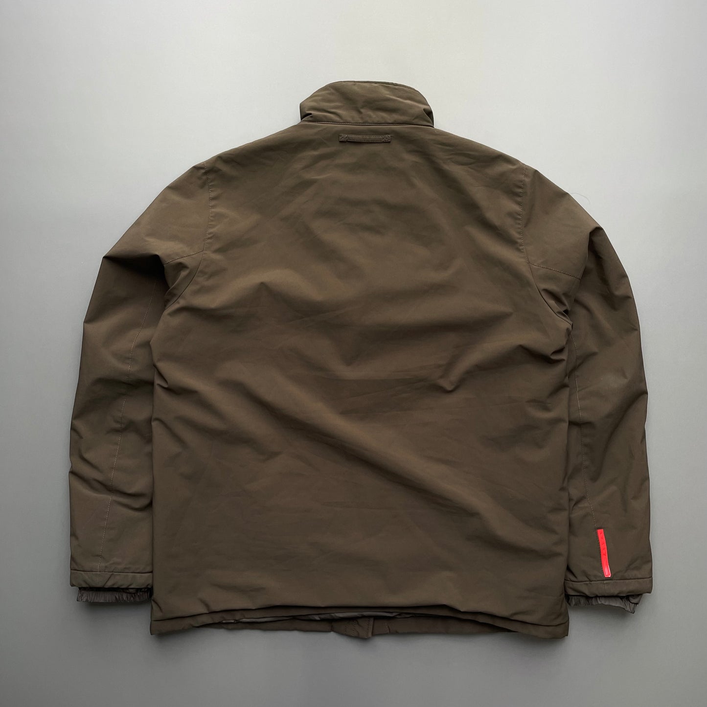 Prada Sport Brown 2006 Padded Stash Hood Jacket