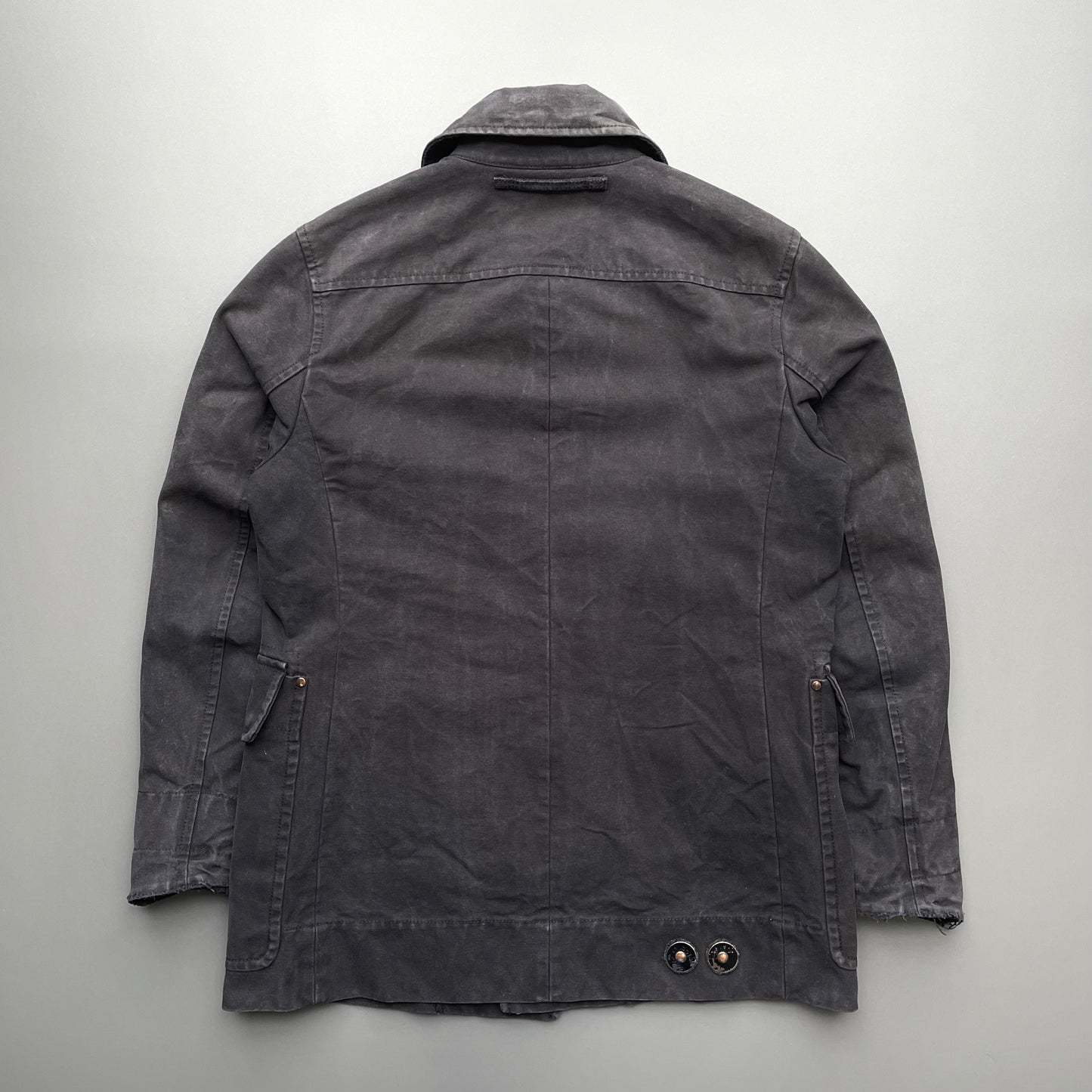 Prada Sport Dark Grey 00s Canvas Cotton Liner Field Jacket