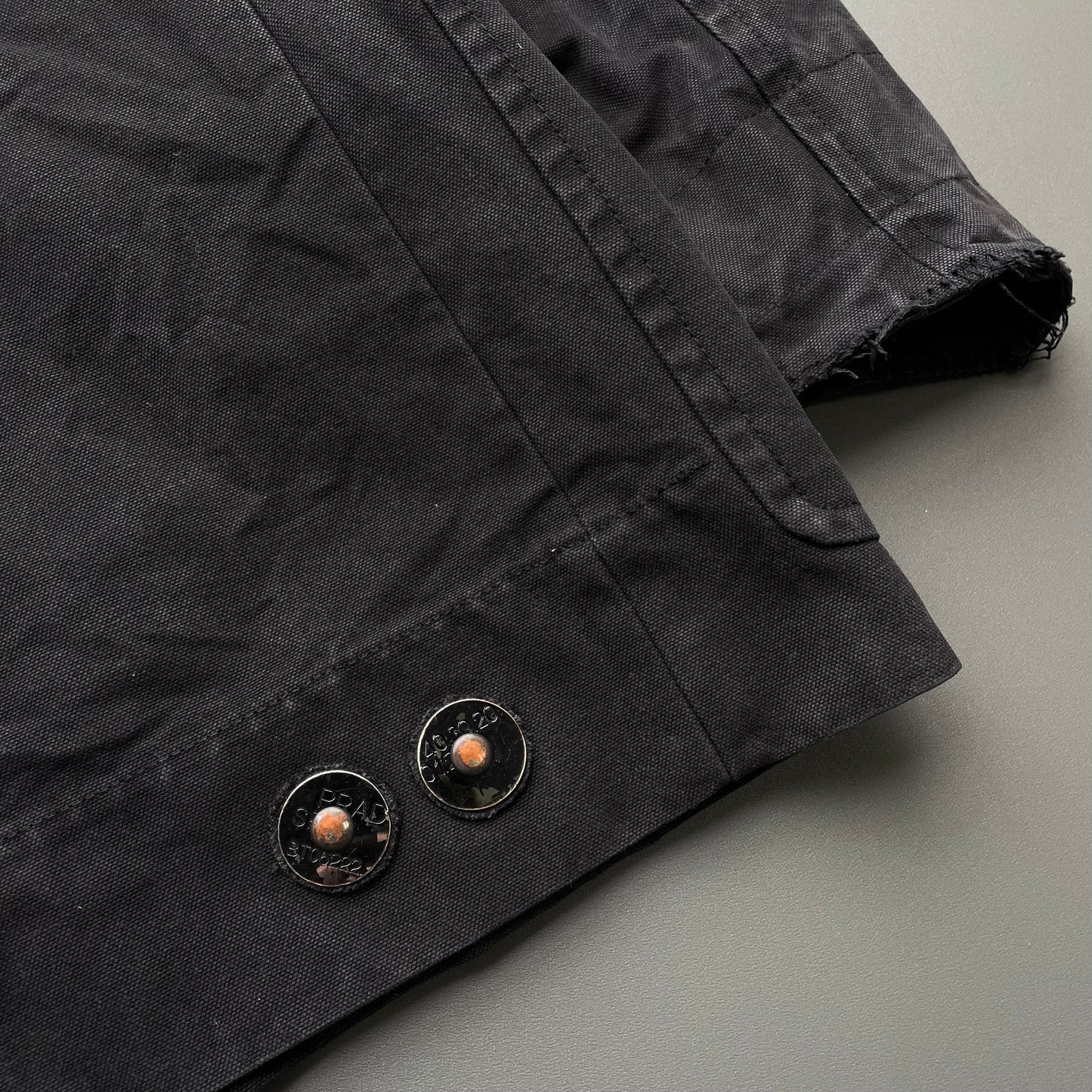 Prada Sport Dark Grey 00s Canvas Cotton Liner Field Jacket