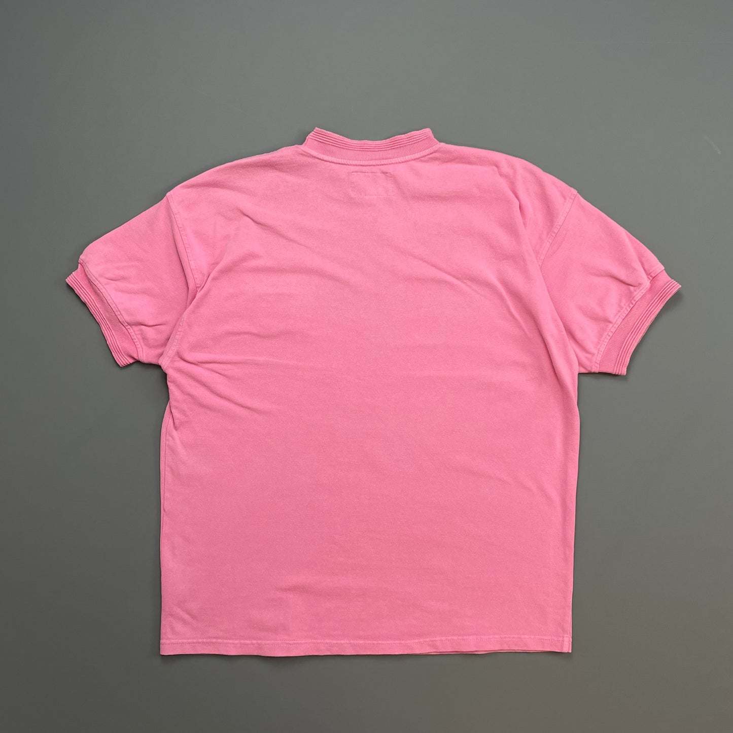 Armani Jeans 90s Pink Chest Patch Jersey Tee