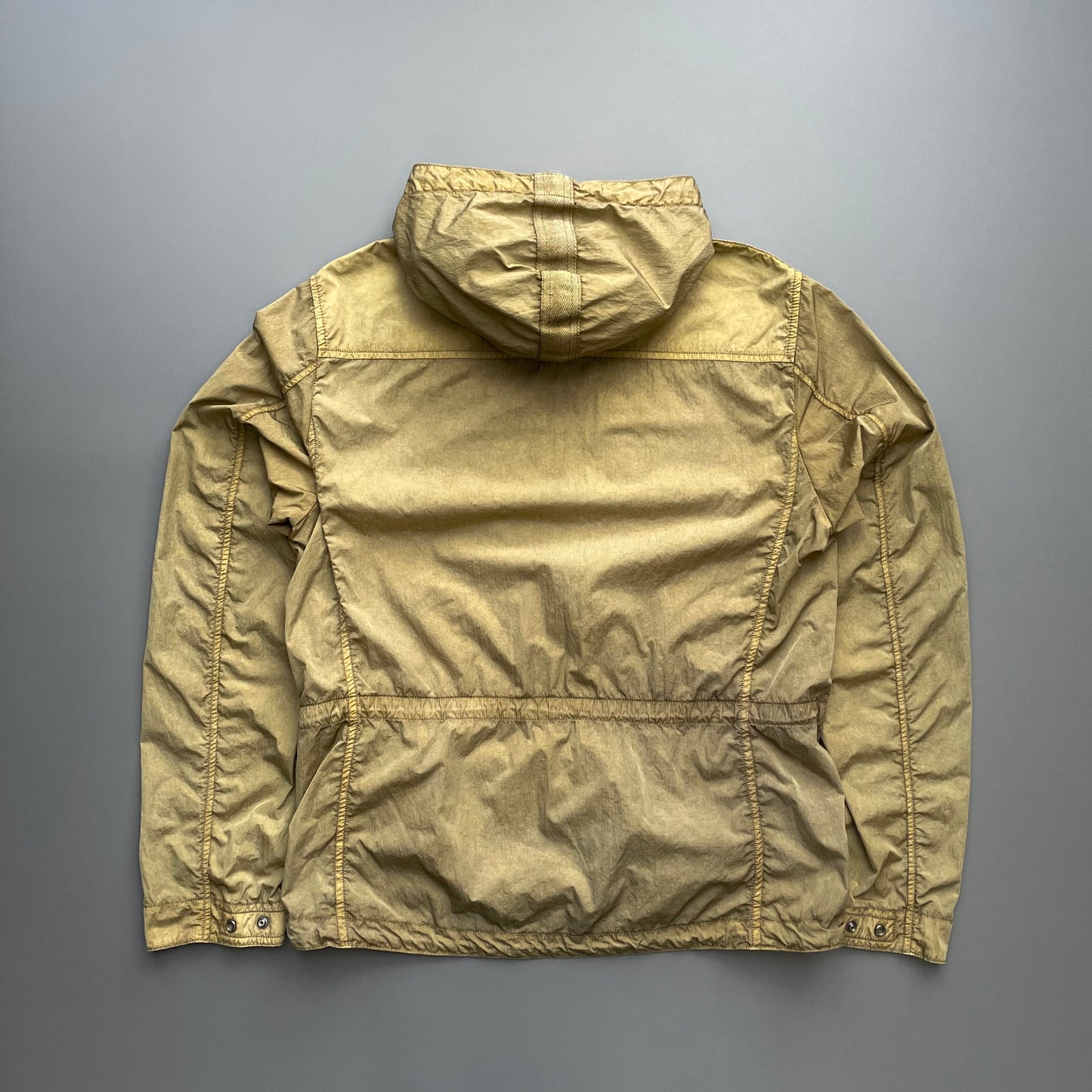 C.P. Company Brown Nylon Hooded Windbreaker