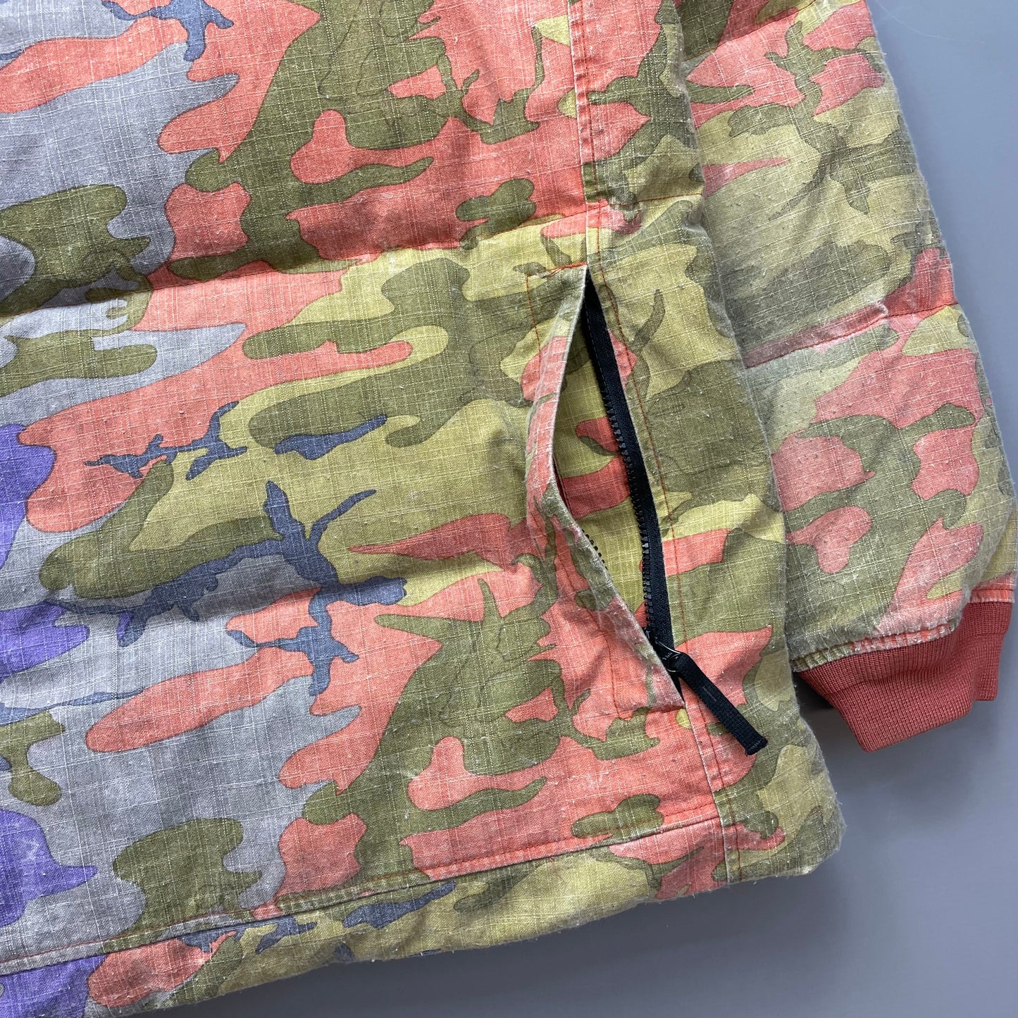 Stone Island Multicoloured Heritage Camo AW22 Ripstop Nylon Down Puffer Jacket