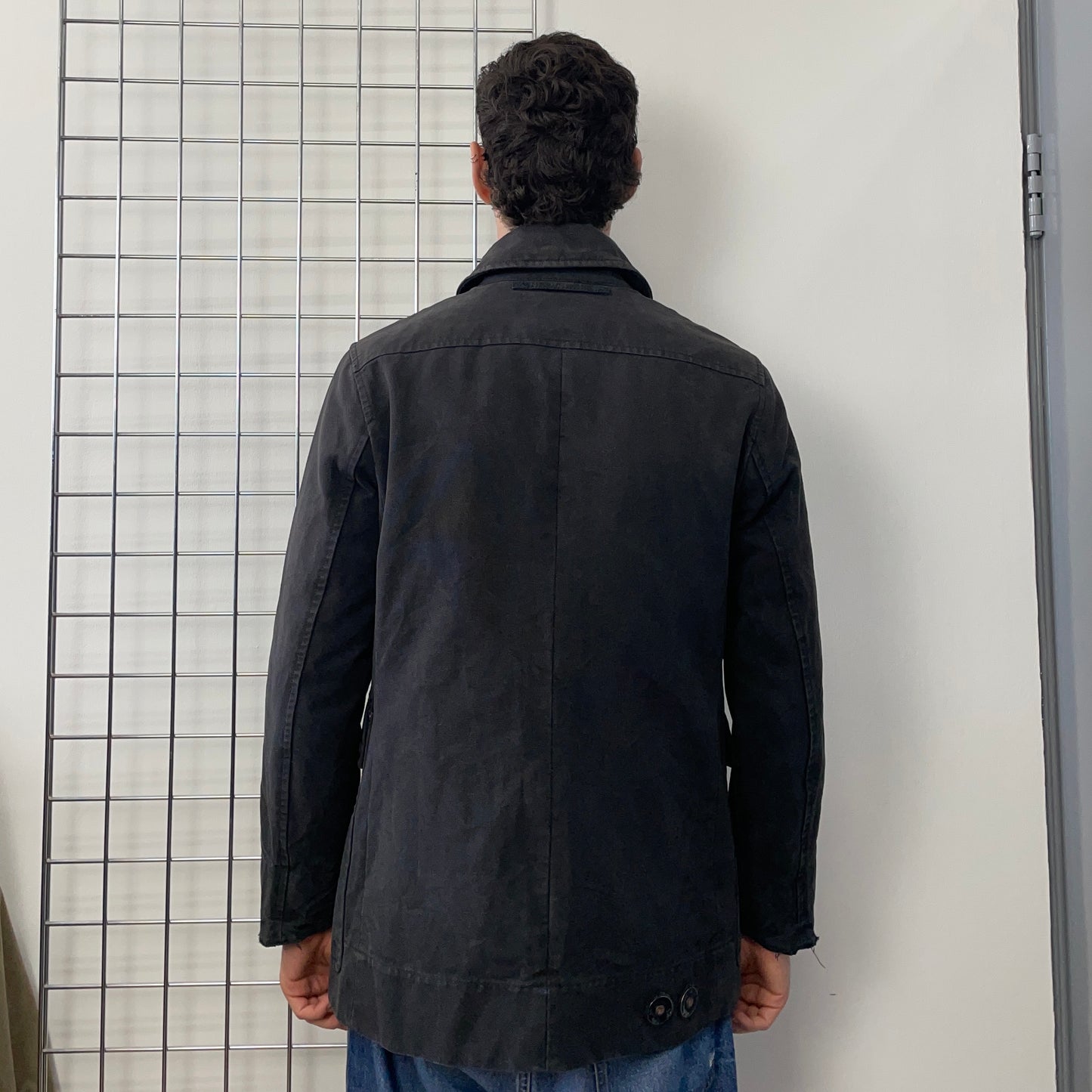Prada Sport Dark Grey 00s Canvas Cotton Liner Field Jacket
