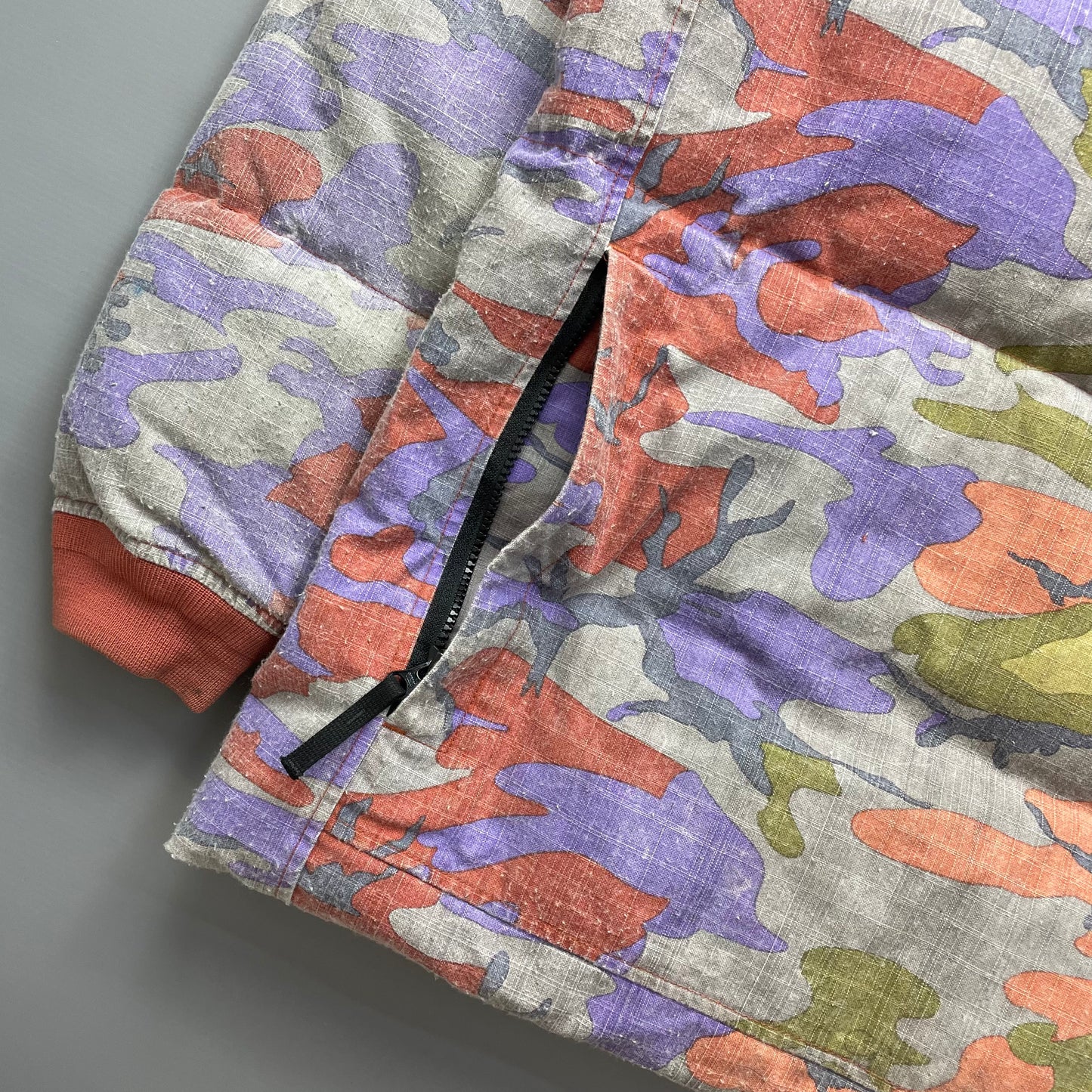 Stone Island Multicoloured Heritage Camo AW22 Ripstop Nylon Down Puffer Jacket