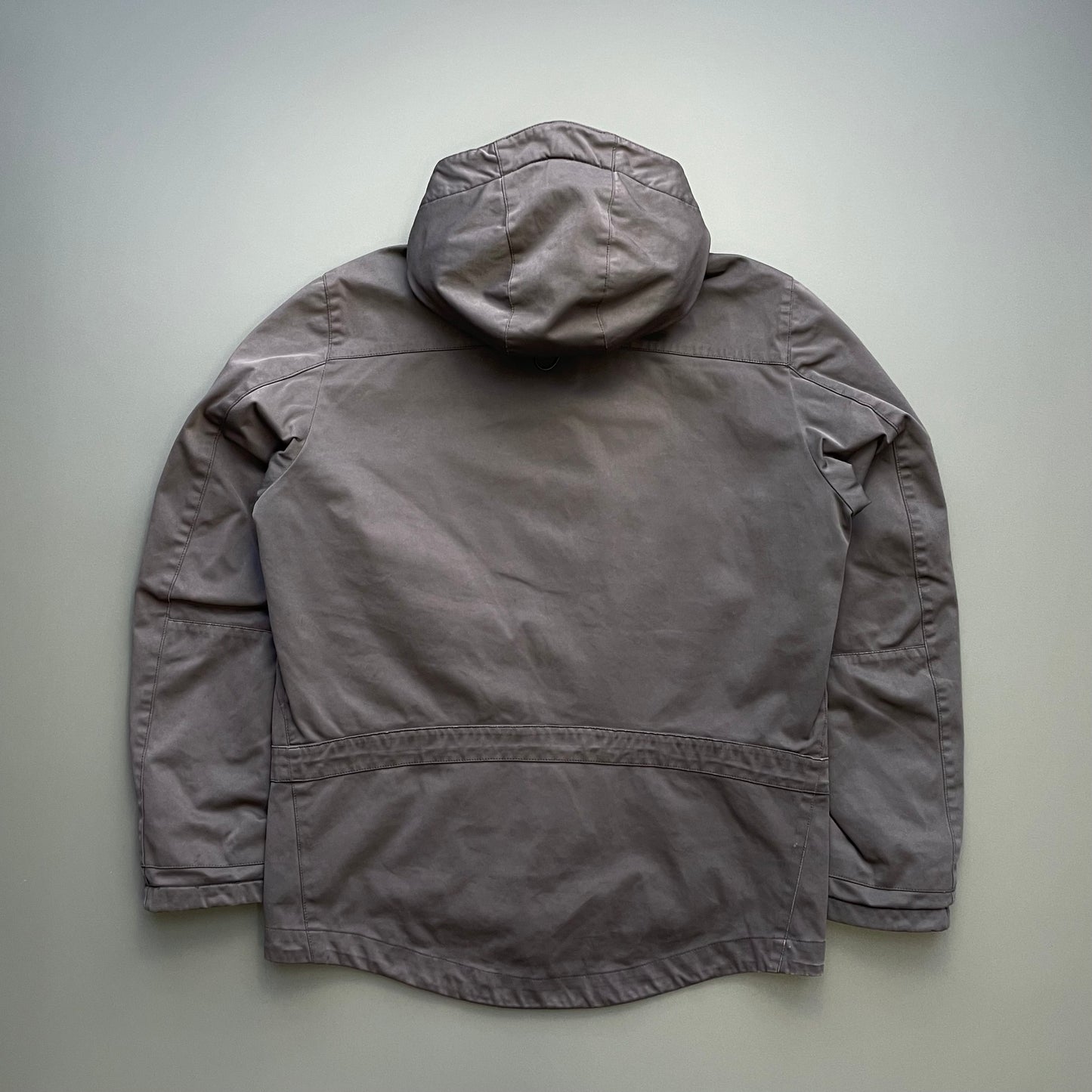 C.P. Company Grey AW09 Brushed-Feel Padded Hooded Jacket