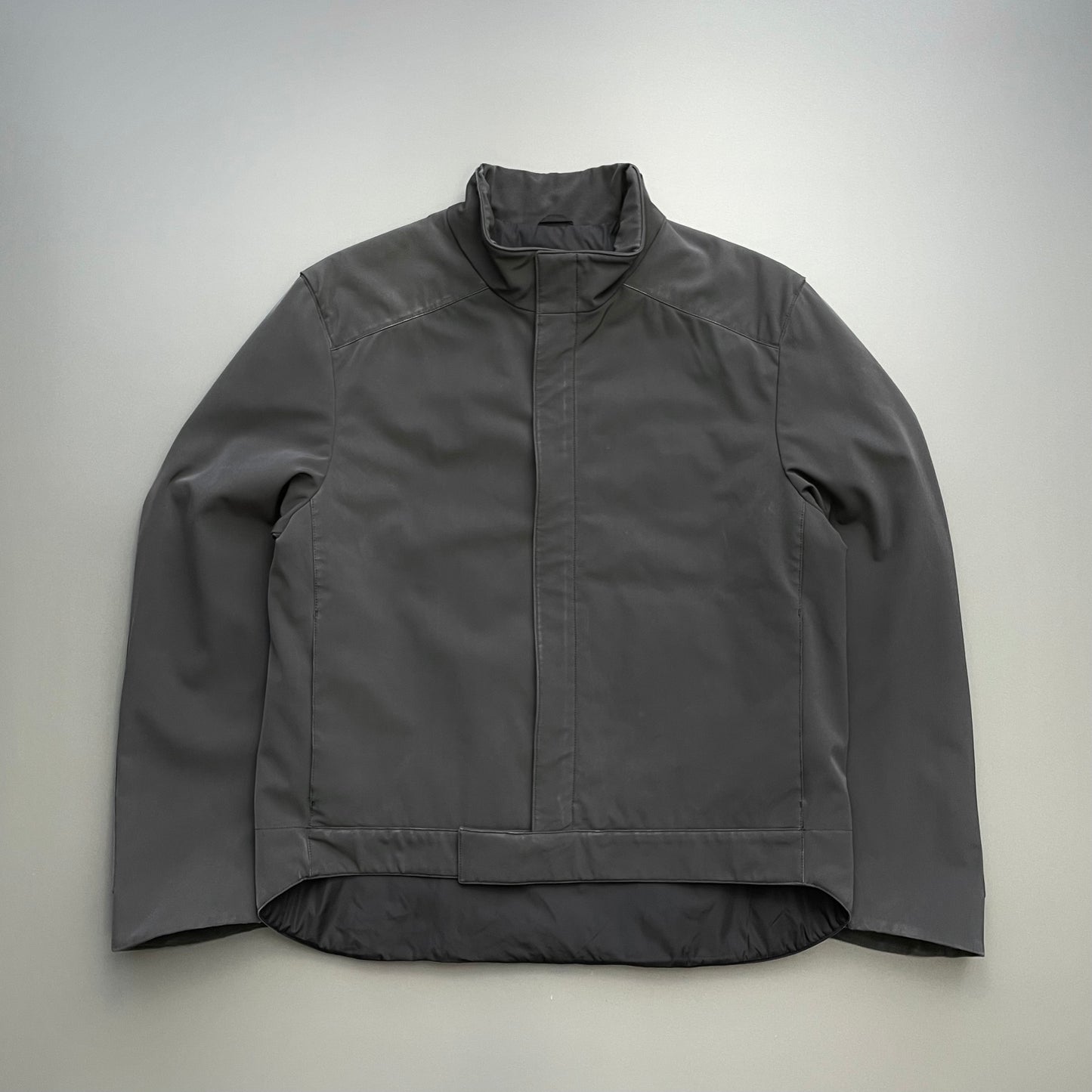 Prada Grey FW99 Technical Padded Biker Jacket
