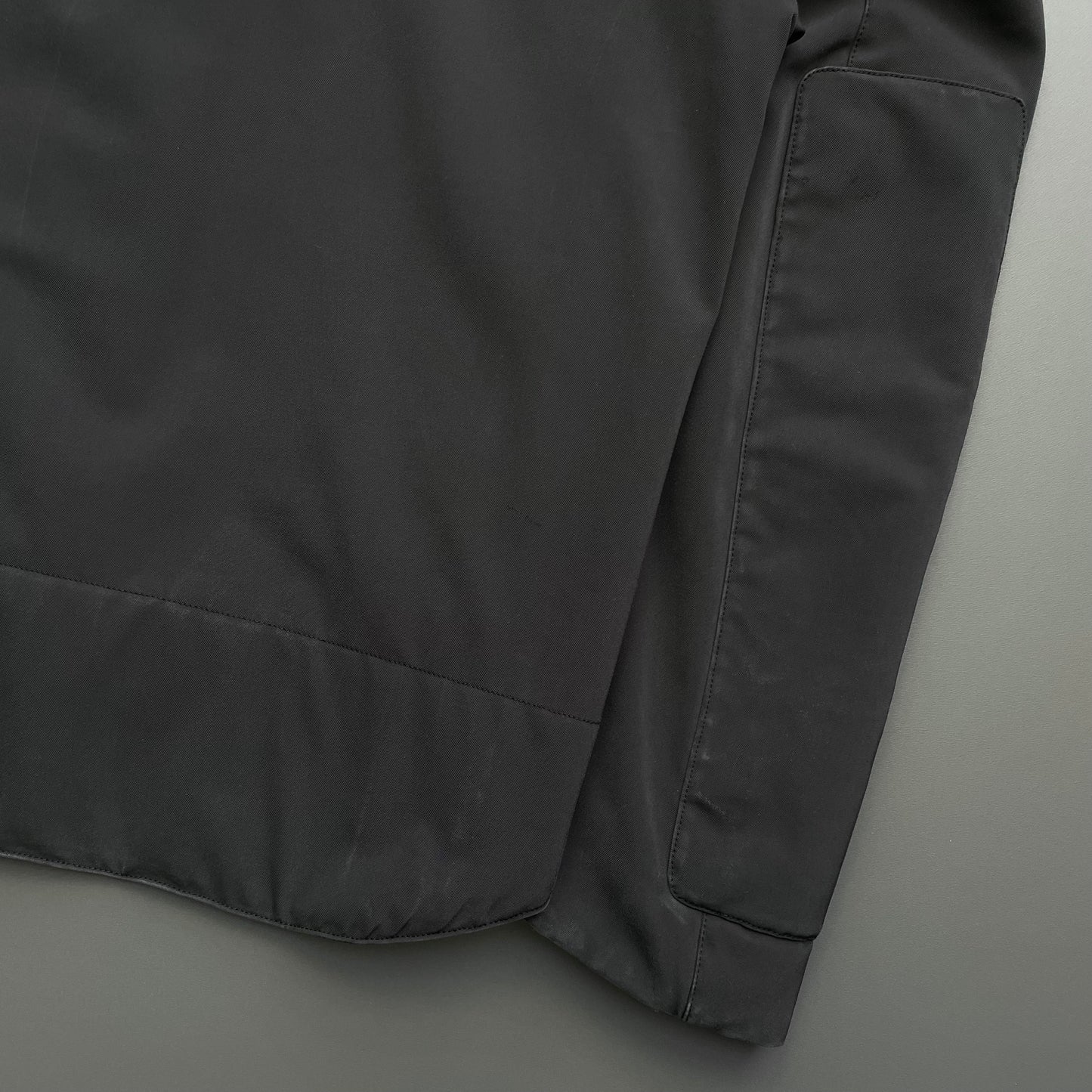 Prada Grey FW99 Technical Padded Biker Jacket