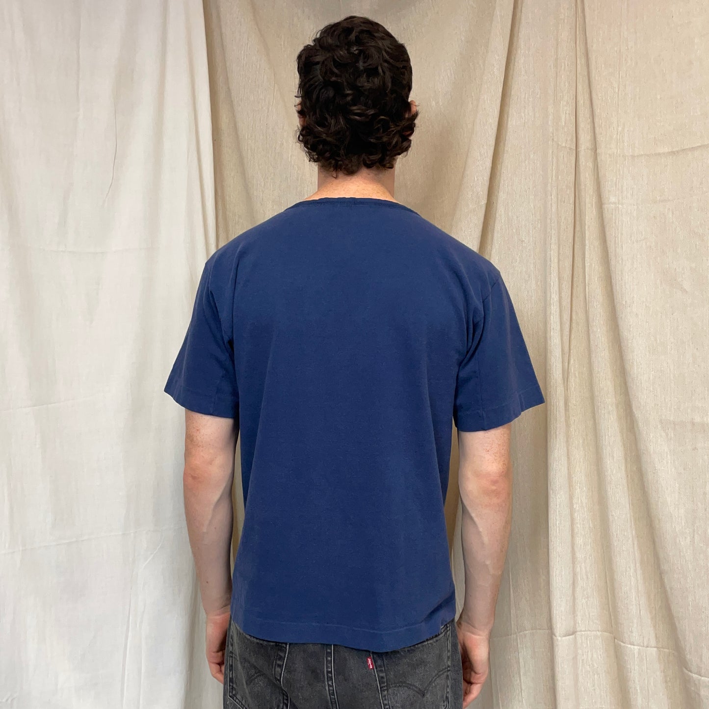 Stone Island Navy 80s Embroidered Compass Tee