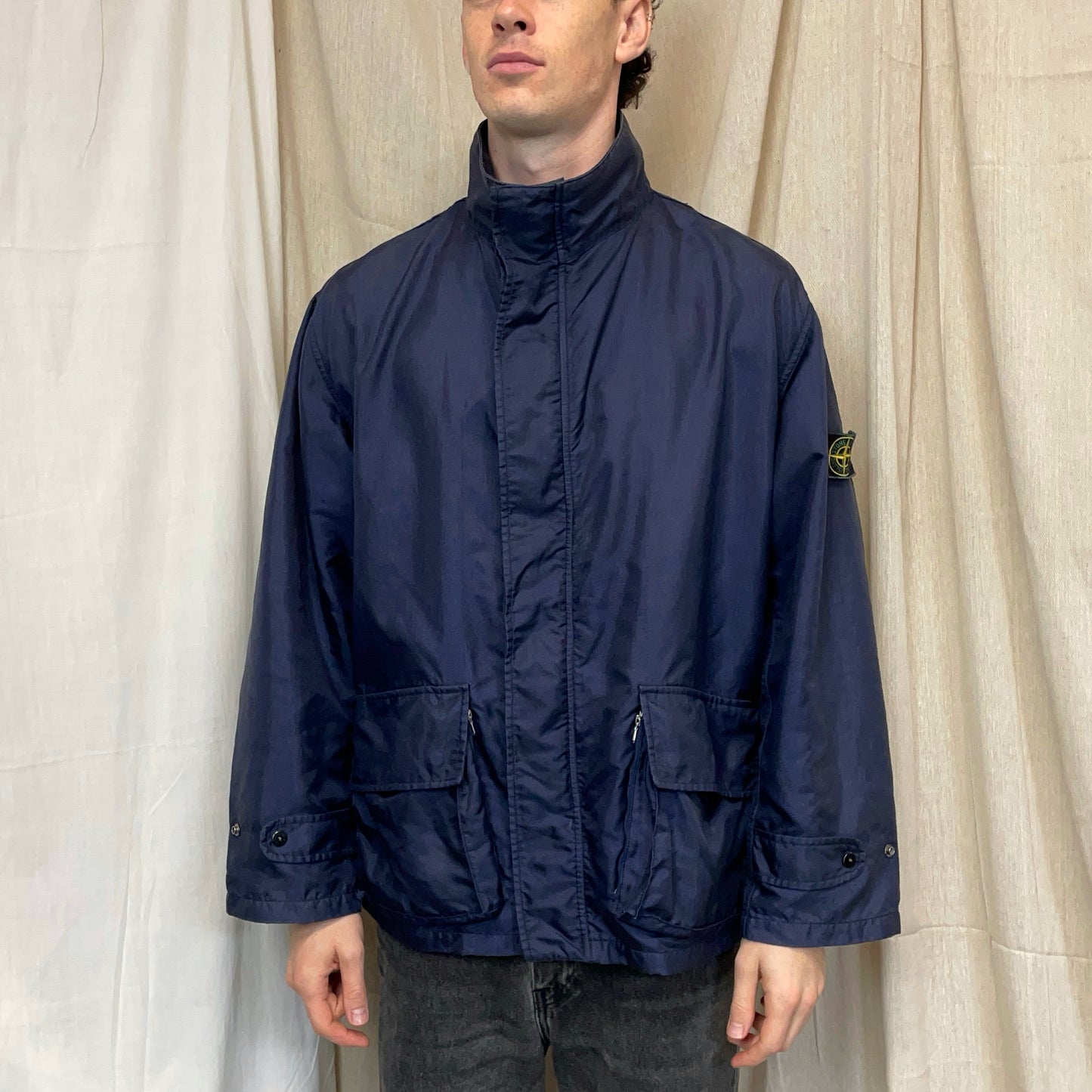Stone Island Navy SS92 Formula Steel Multi-Pocket Jacket