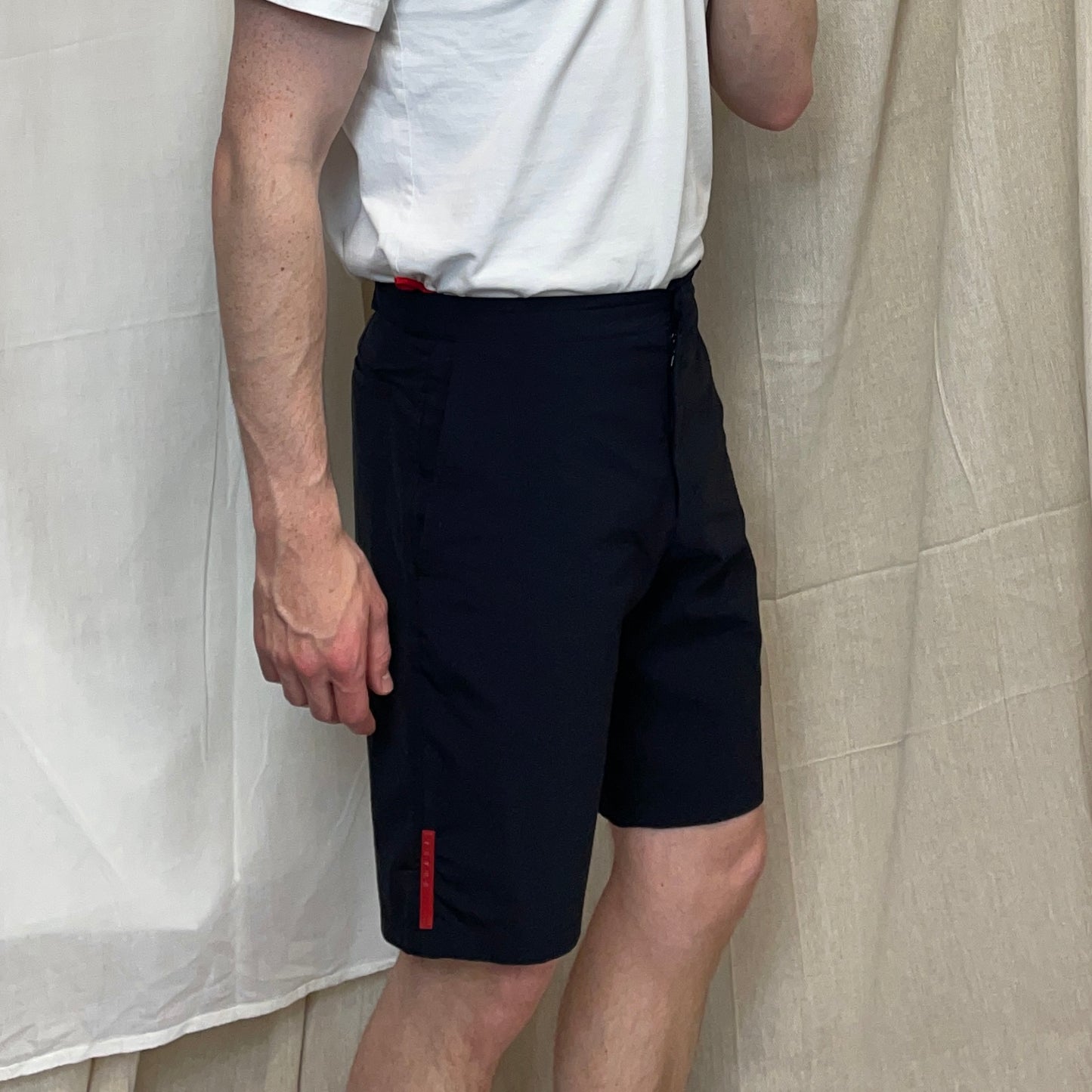 Prada Sport Navy 00s Nylon Technical Shorts