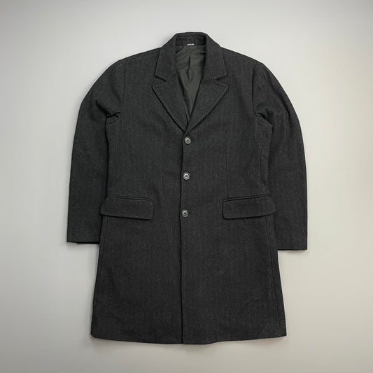 C.P. Company Dark Grey AW05 'Tailor Made in Italy' Wool Blend Overcoat