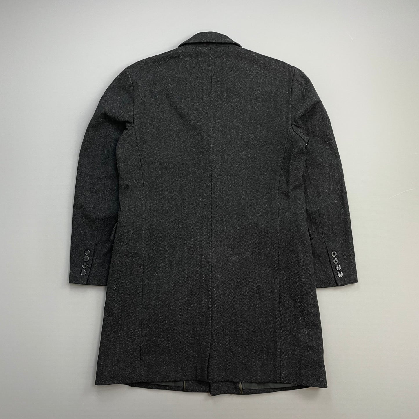 C.P. Company Dark Grey AW05 'Tailor Made in Italy' Wool Blend Overcoat