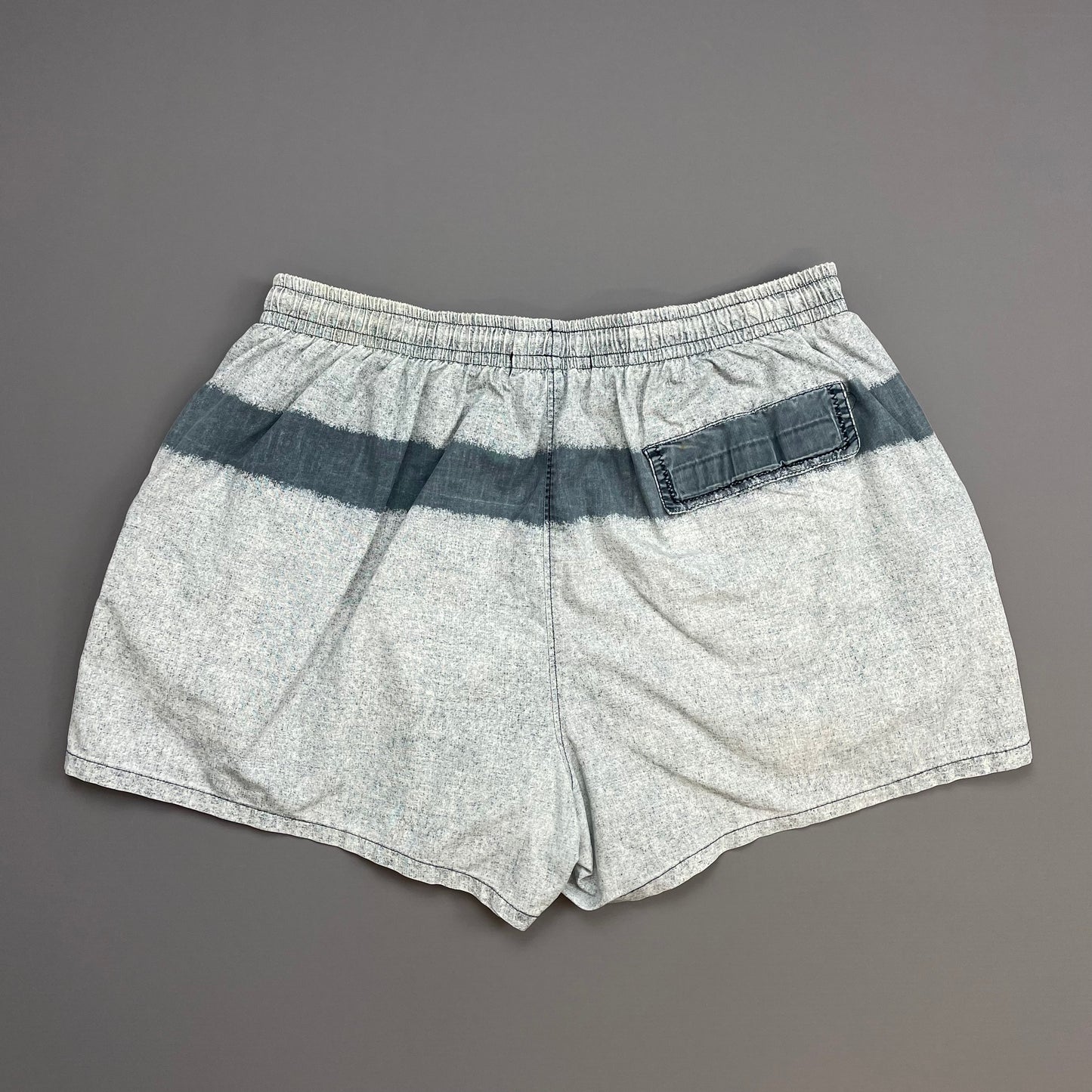Stone Island Grey & Blue SS95 Spellout Swim Shorts