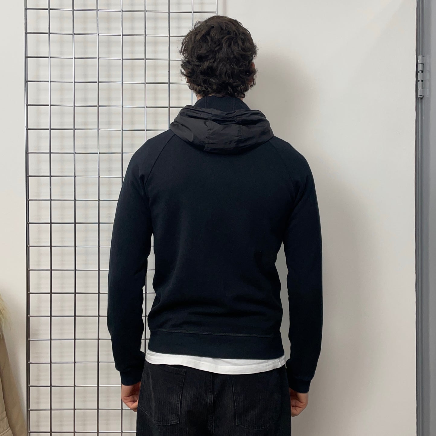 Prada Sport Black 2016 Nylon Hood Zip-Through Hoodie