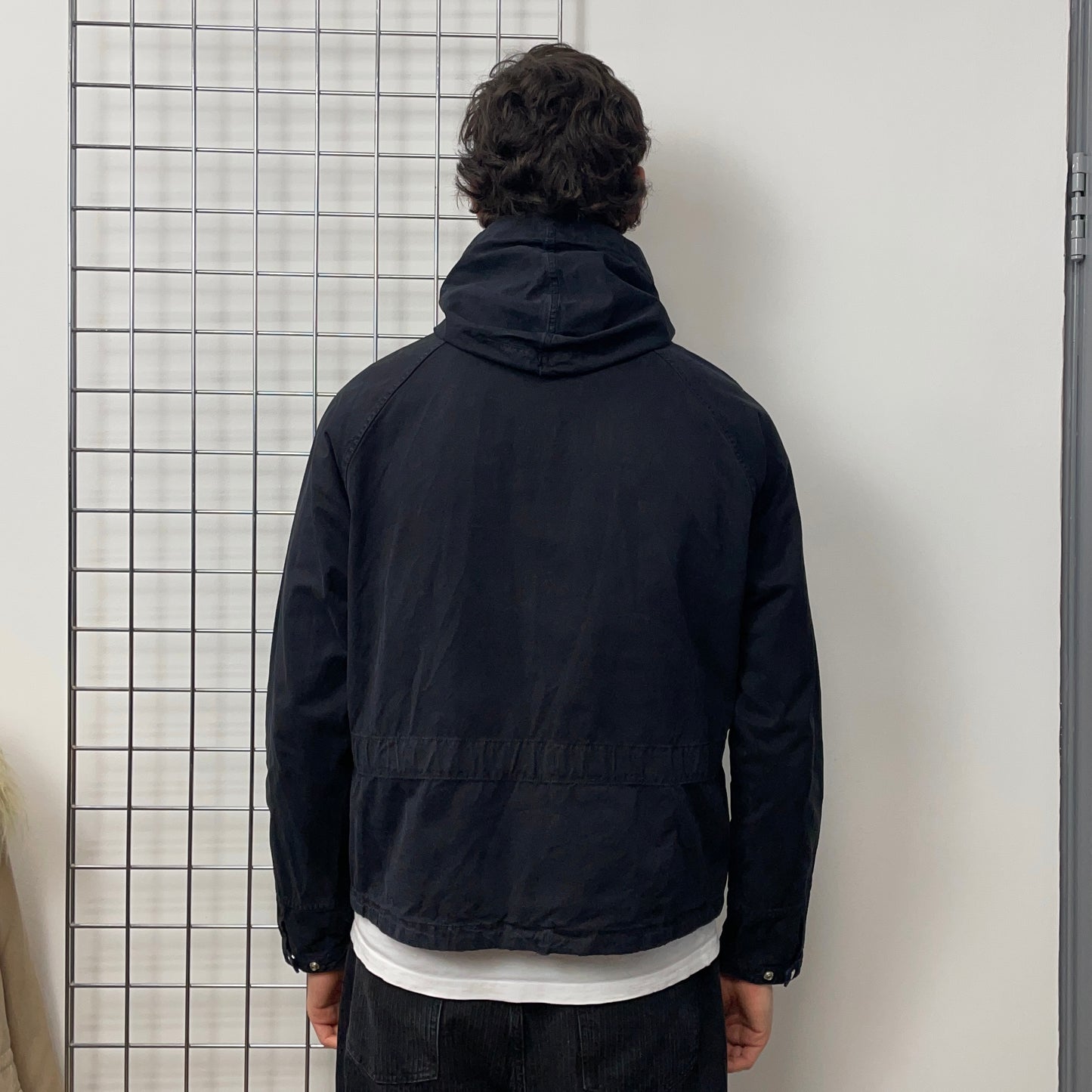 Stone Island Denims Navy SS06 Hooded Cotton Windbreaker Jacket