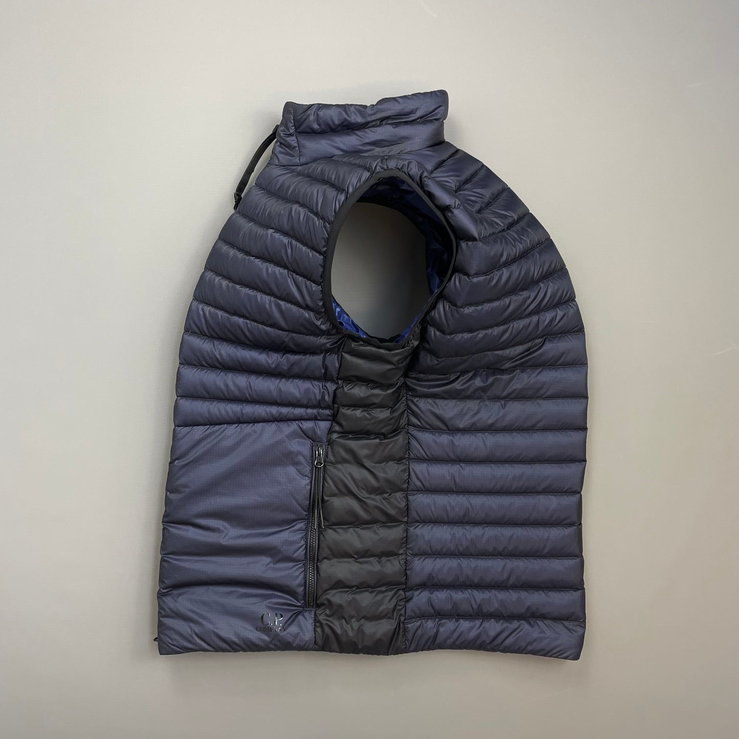 C.P. Company Navy/Purple Two-Tone DD Shell Down Puffer Gilet Vest
