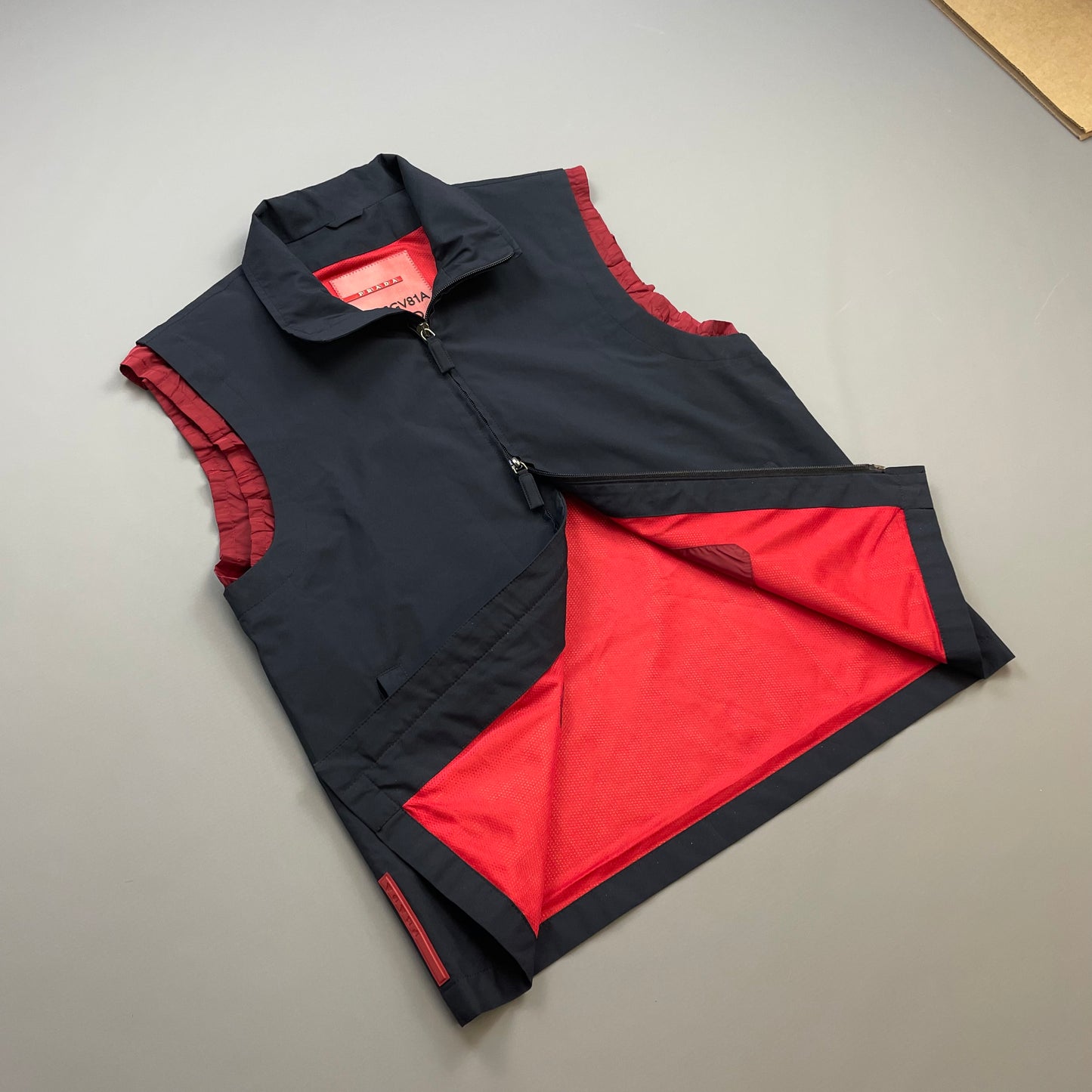 Prada Sport Navy 00s Technical Gilet Vest