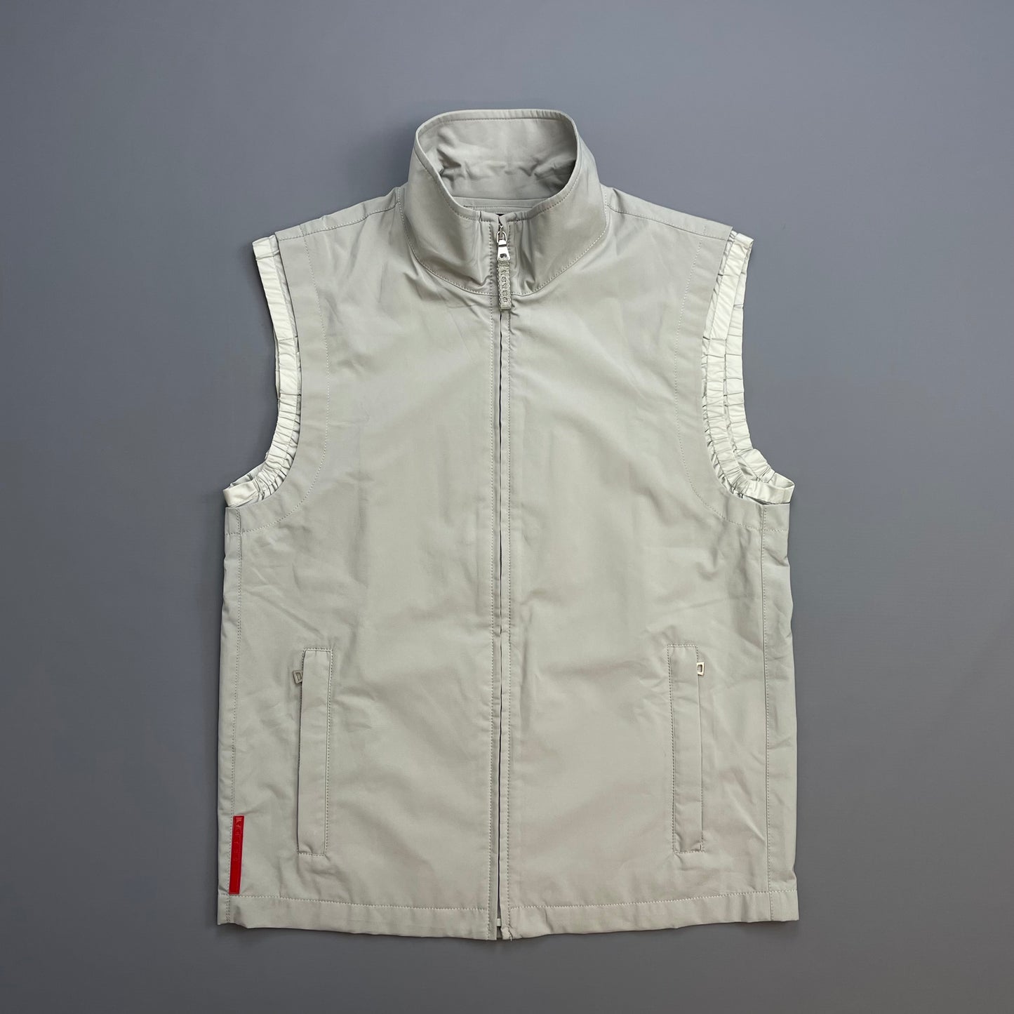Prada Sport Grey 00s Windstopper Technical Gilet Vest