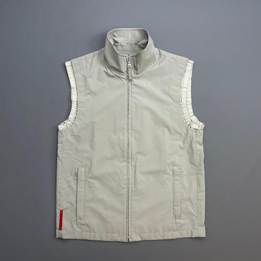 Prada Sport Grey 00s Windstopper Technical Gilet Vest