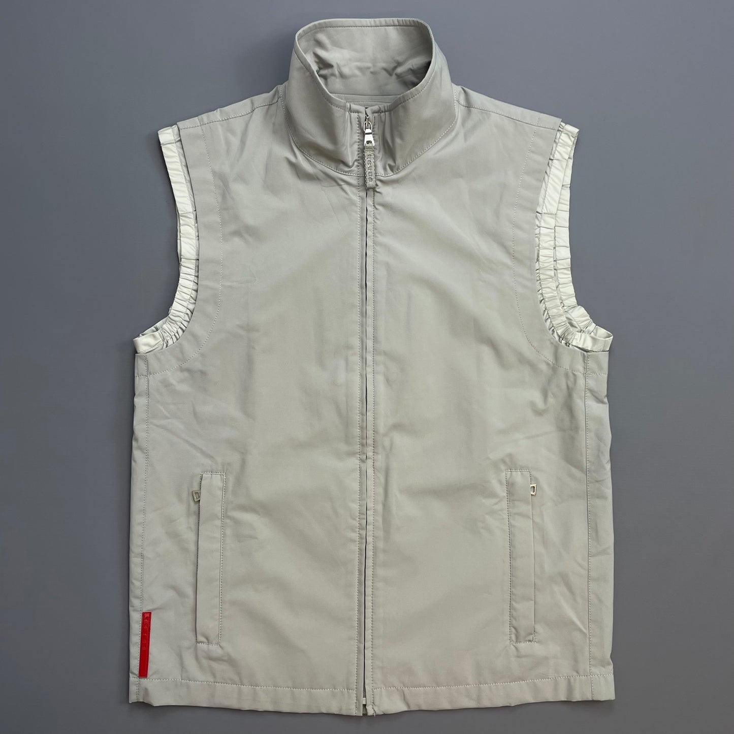 Prada Sport Grey 00s Windstopper Technical Gilet Vest