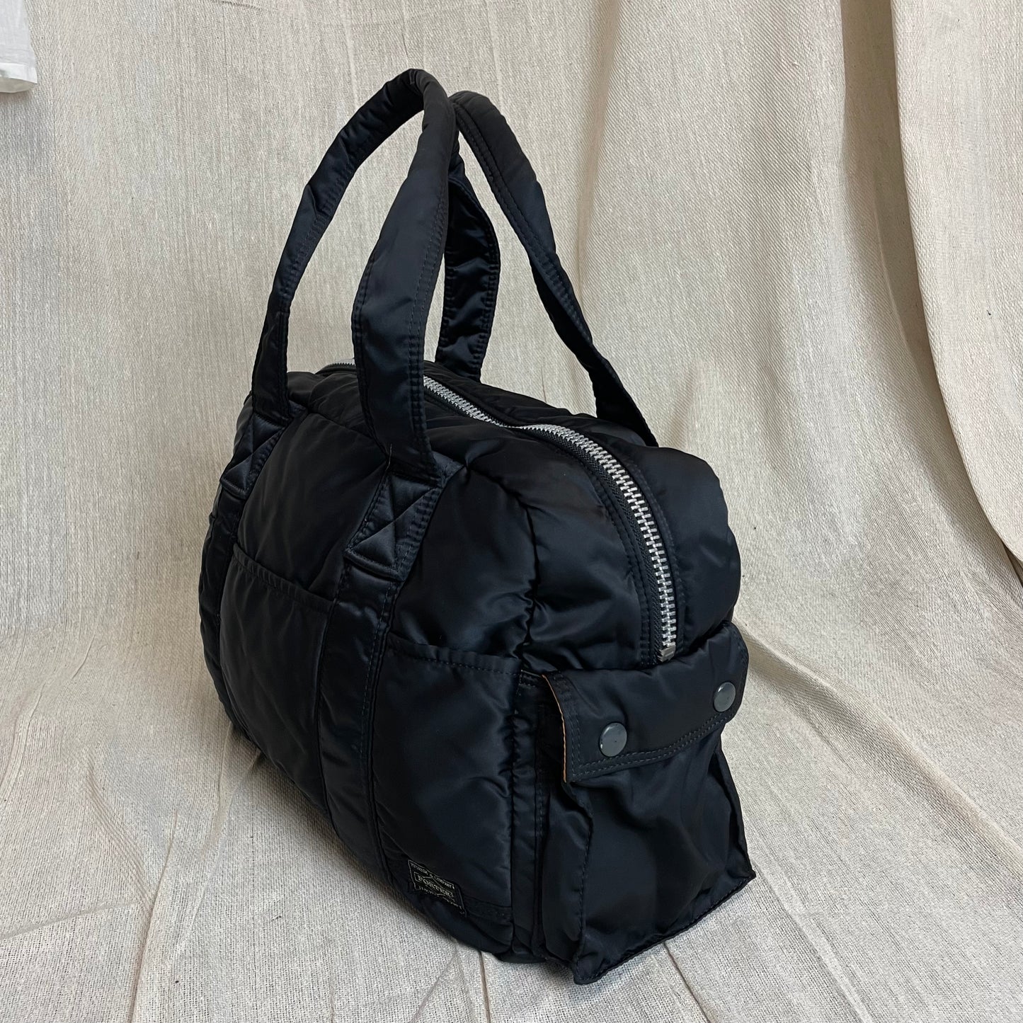 Porter Yoshida & Co. Black Nylon Tanker Handheld Boston Duffle Bag