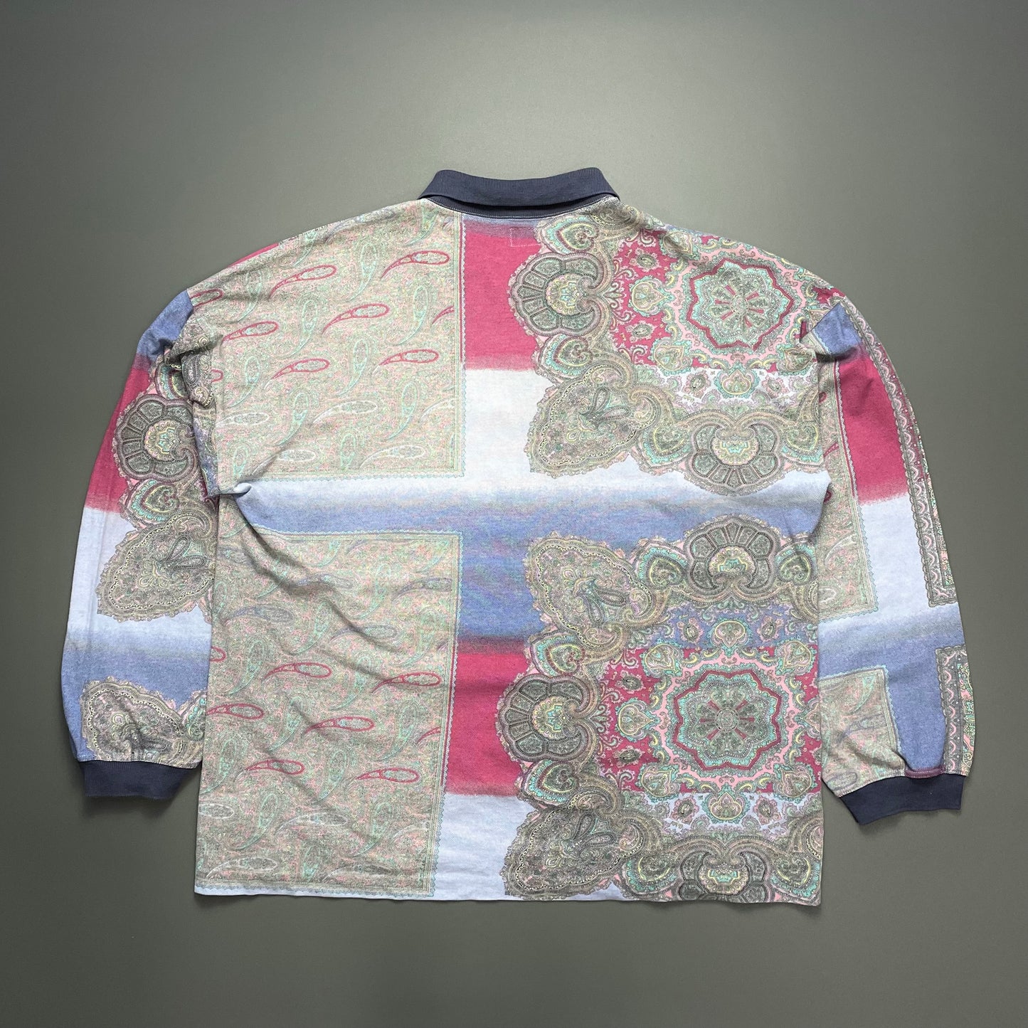 C.P. Company Multi-Colour 80s Paisley Ideas From Massimo Osti Long Sleeve Polo Shirt