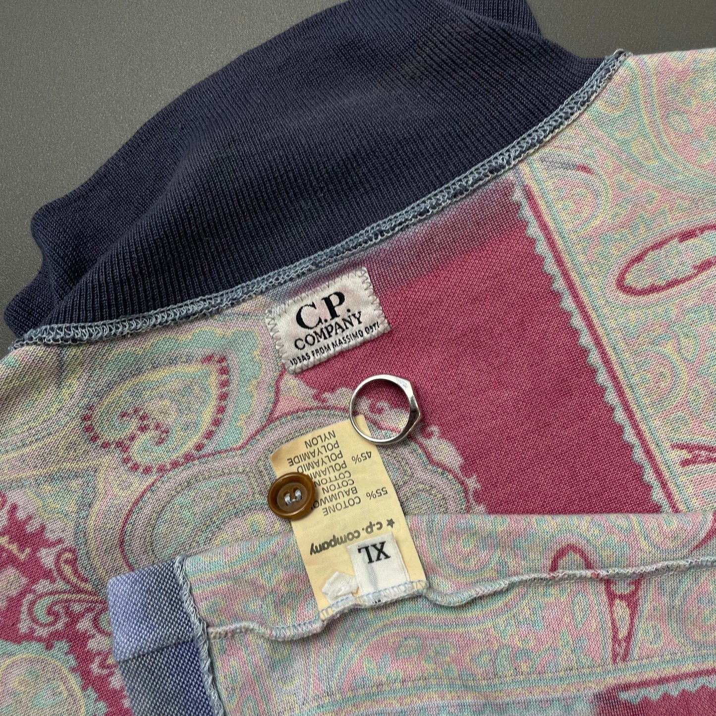C.P. Company Multi-Colour 80s Paisley Ideas From Massimo Osti Long Sleeve Polo Shirt