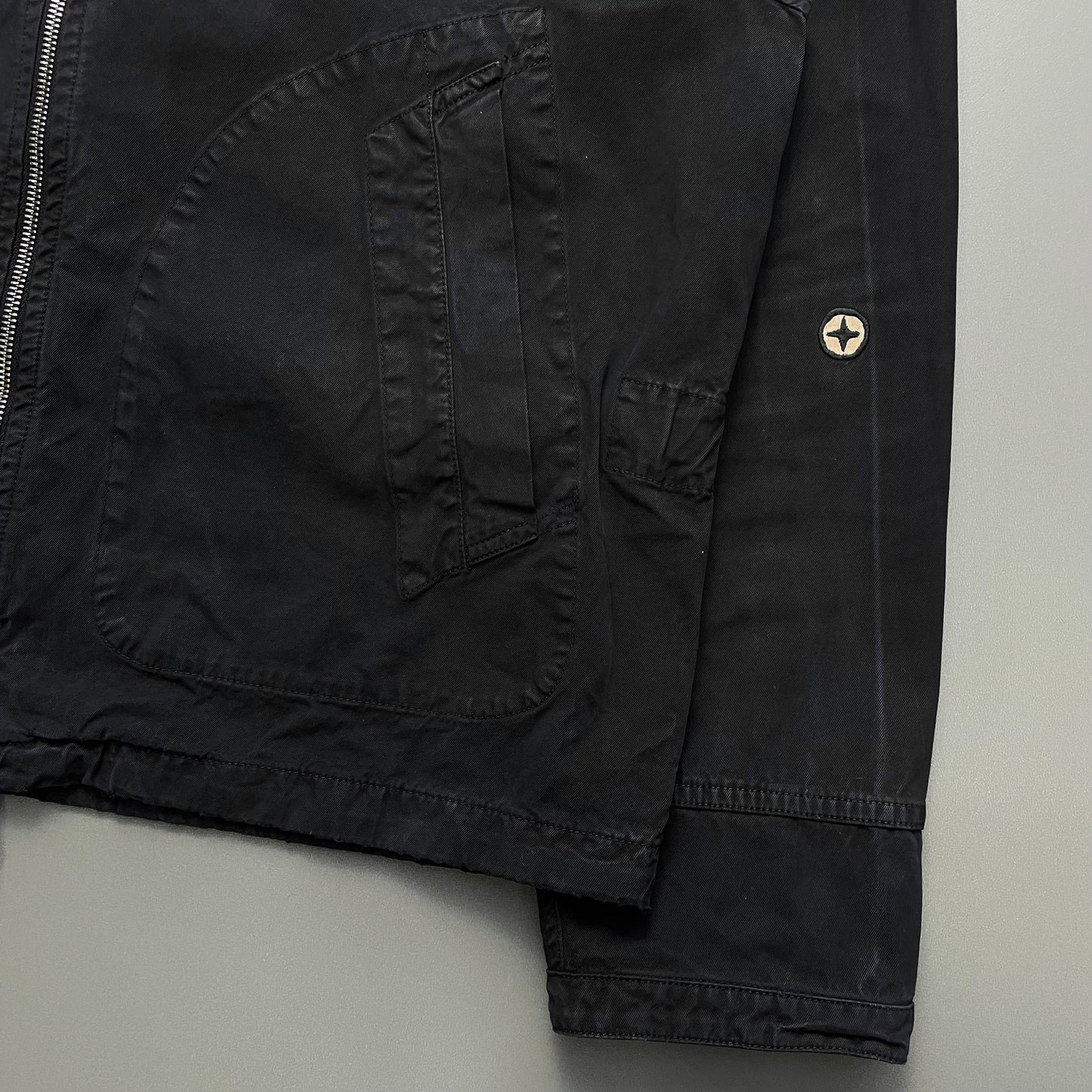 Stone Island Denims Navy SS06 Hooded Cotton Windbreaker Jacket