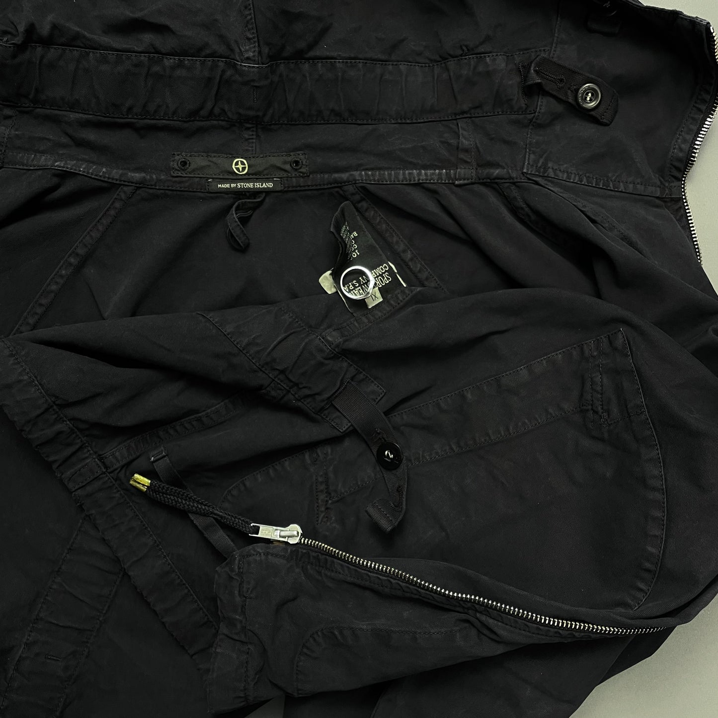 Stone Island Denims Navy SS06 Hooded Cotton Windbreaker Jacket