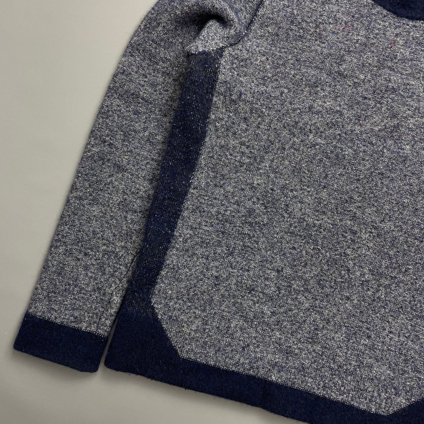 Stone Island Blue Tri-Tone AW17 Crewneck Knit Jumper